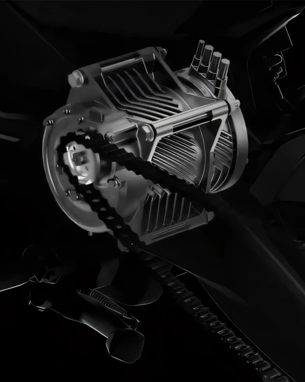 Motor central de la NIU RQi Sport