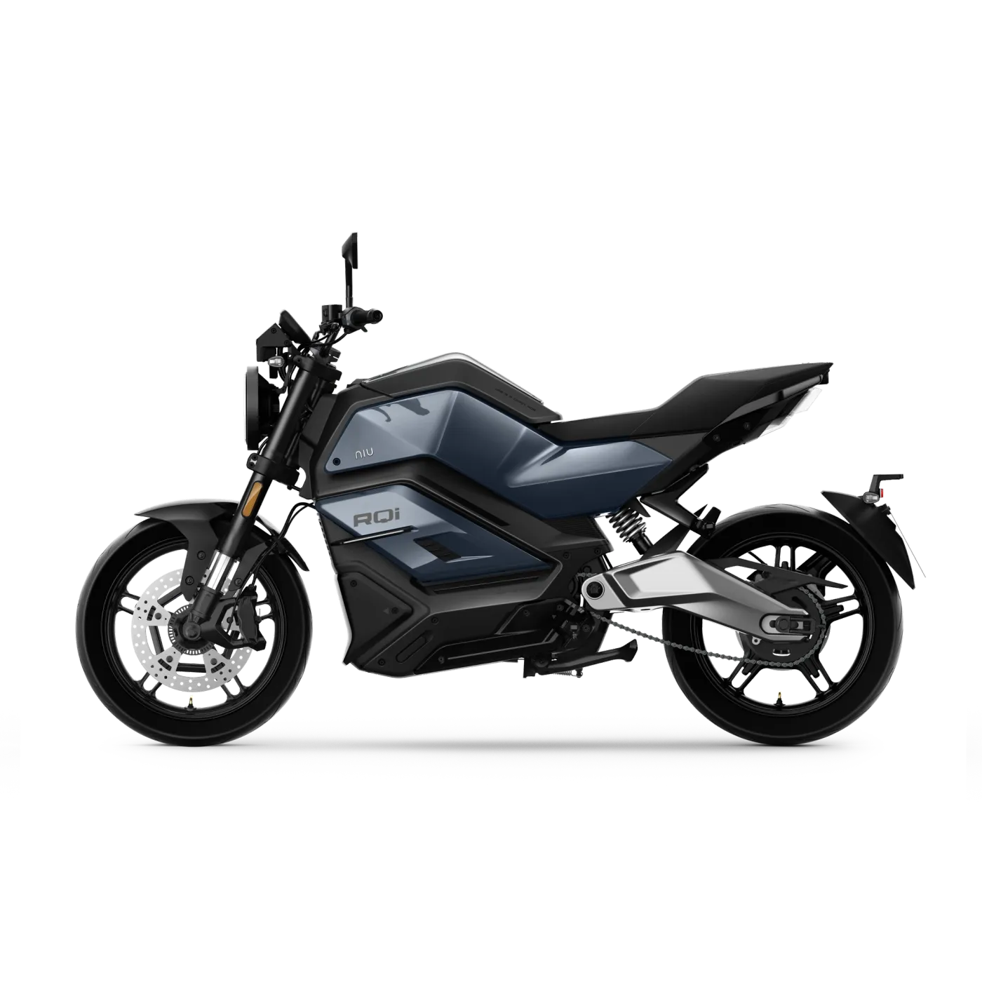NIU RQi Sport en azul, vista lateral