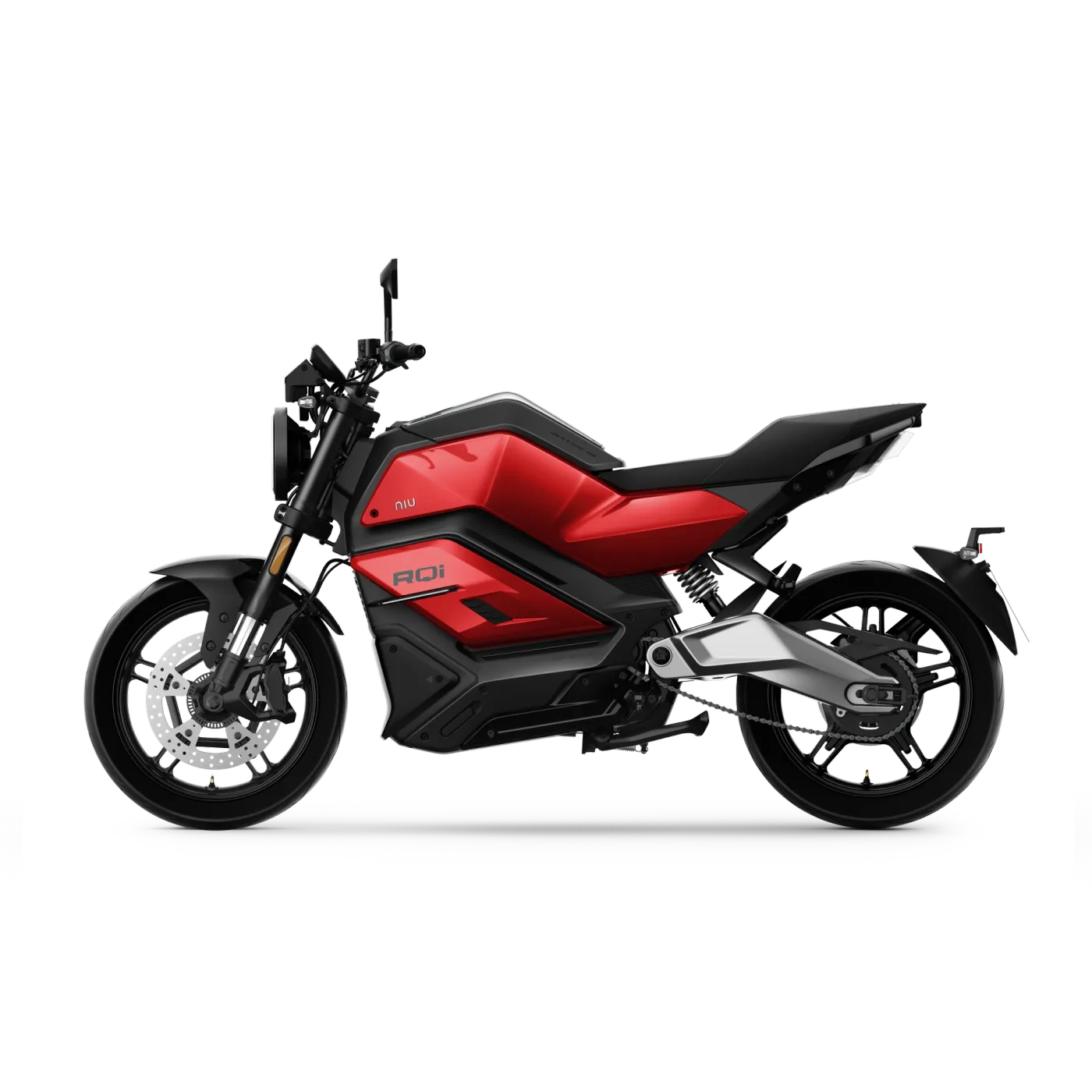 NIU RQi Sport en rojo, vista lateral