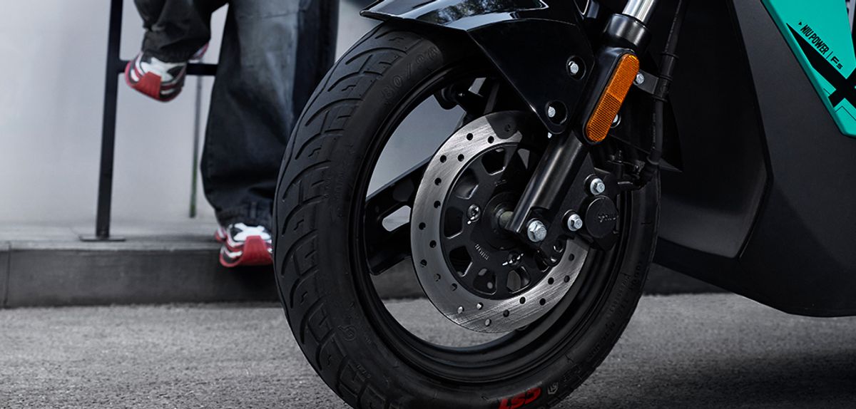 FS Wind front disc brake and tyre