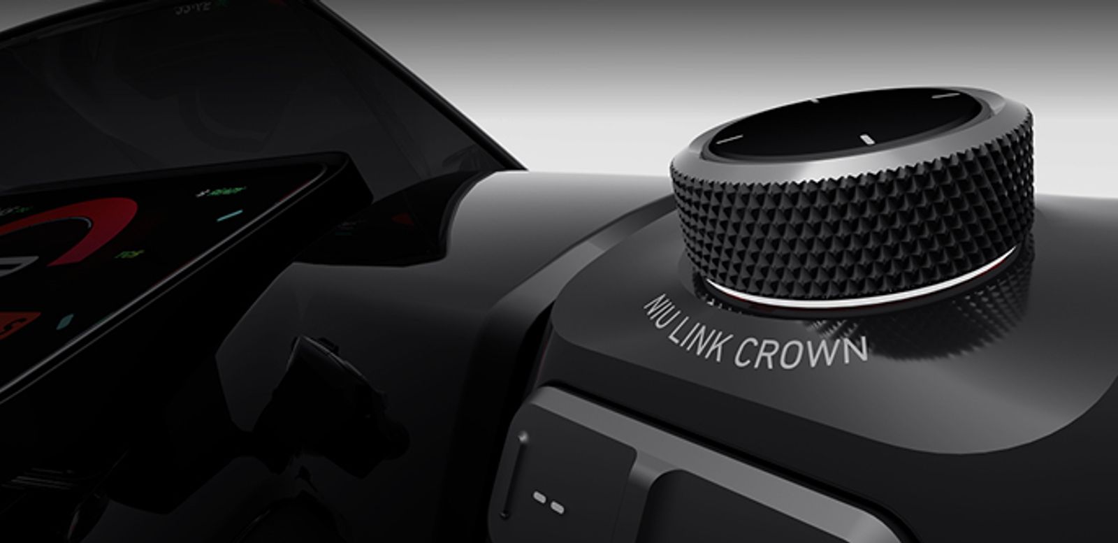 NIU Link Crown — tactile rotary control on the handlebar of the NQi Sport MY26