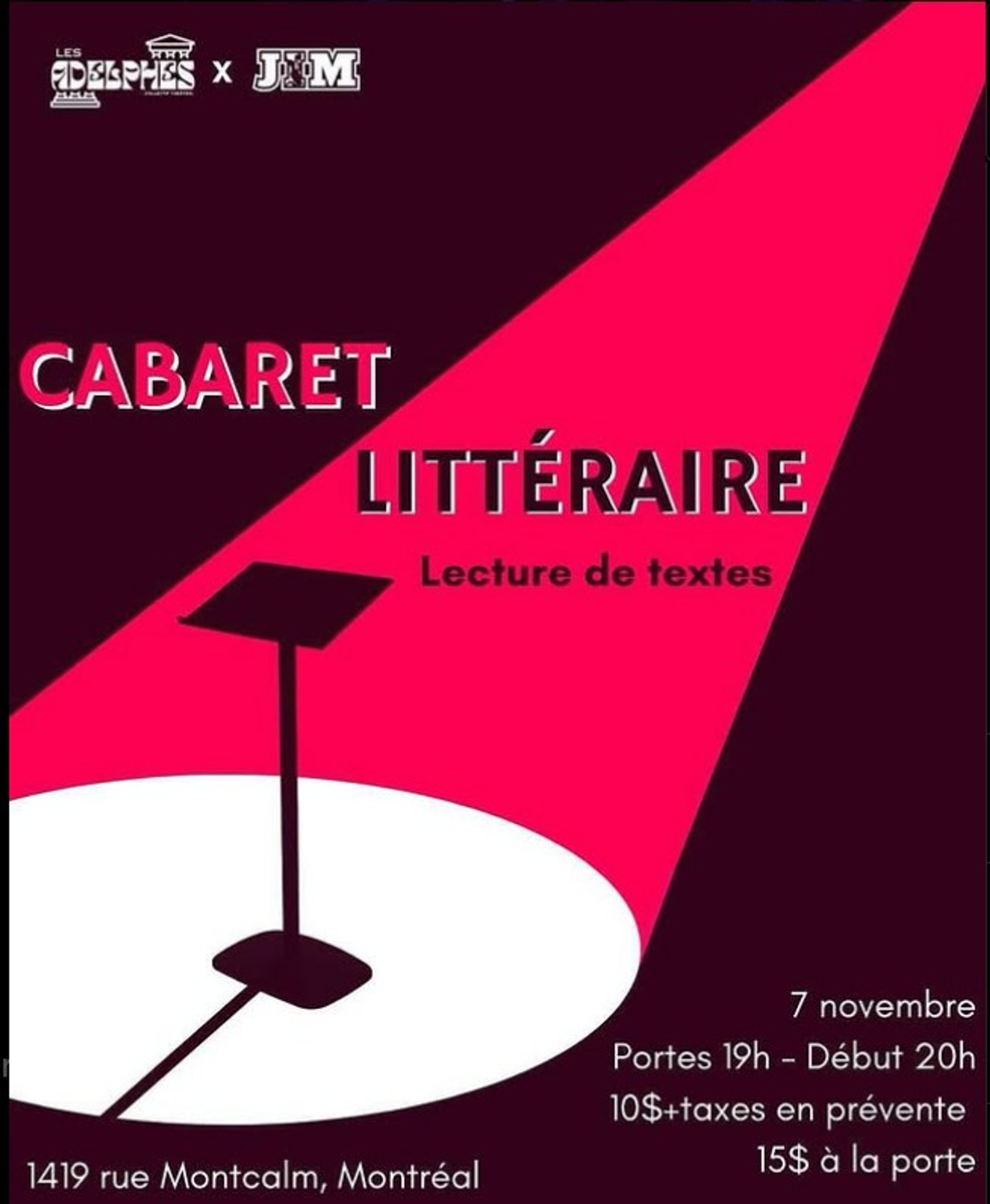 Le Cabaret Littéraire des adelphes