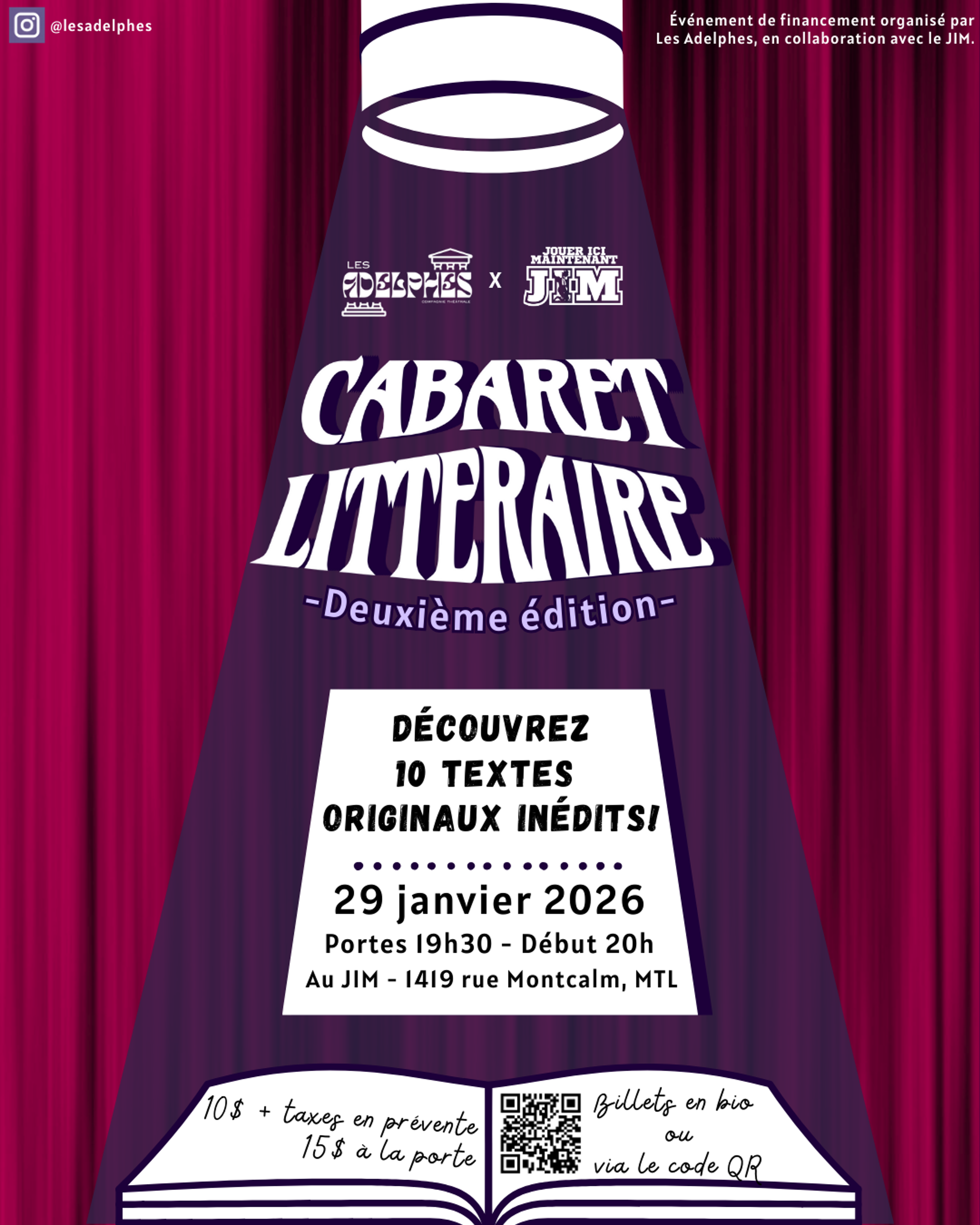 Affiche de Cabaret littéraire - 2e édition