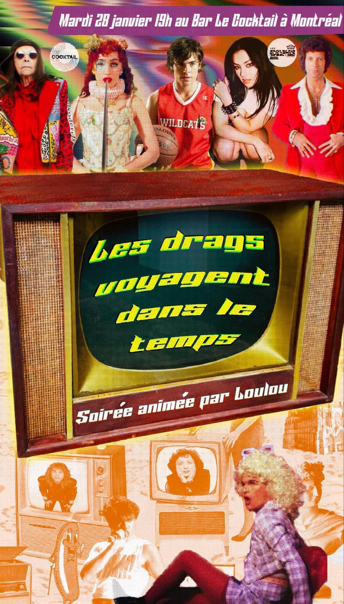 Affiche ou image de Spectacle drag « Les drags voyagent dans le temps »