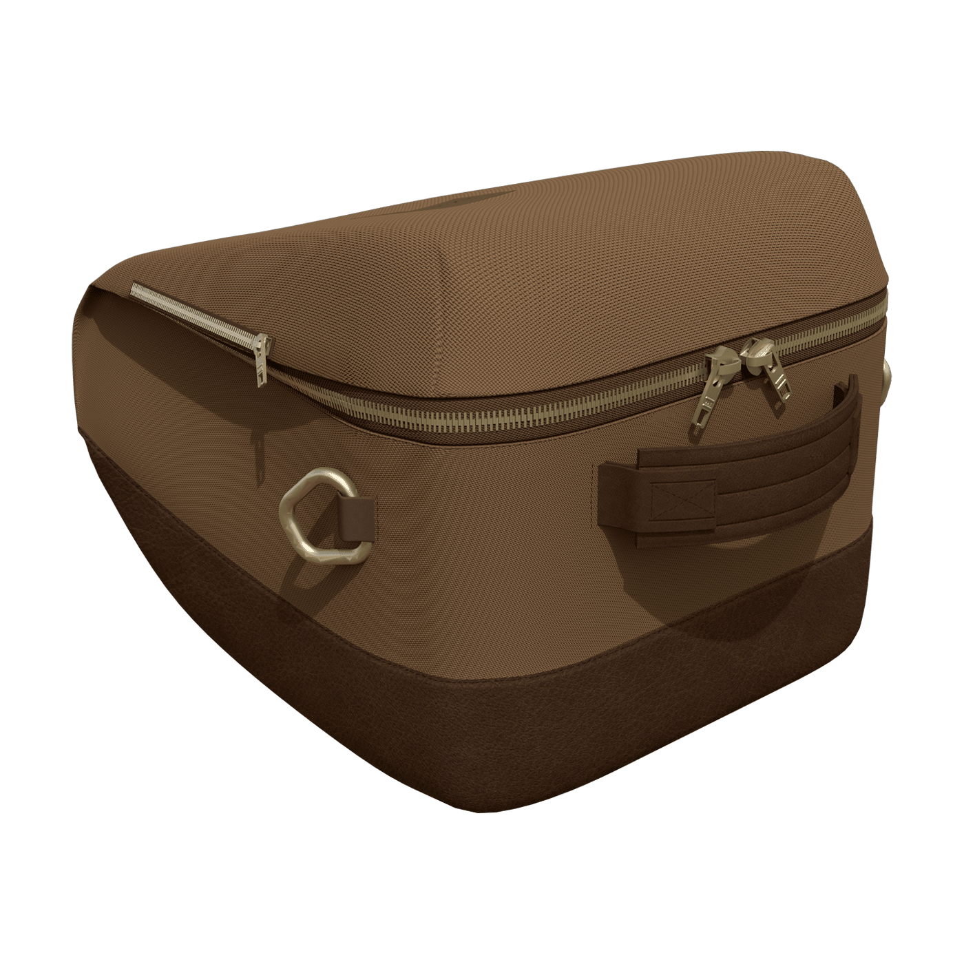 horse riding helmet bag in brown leather