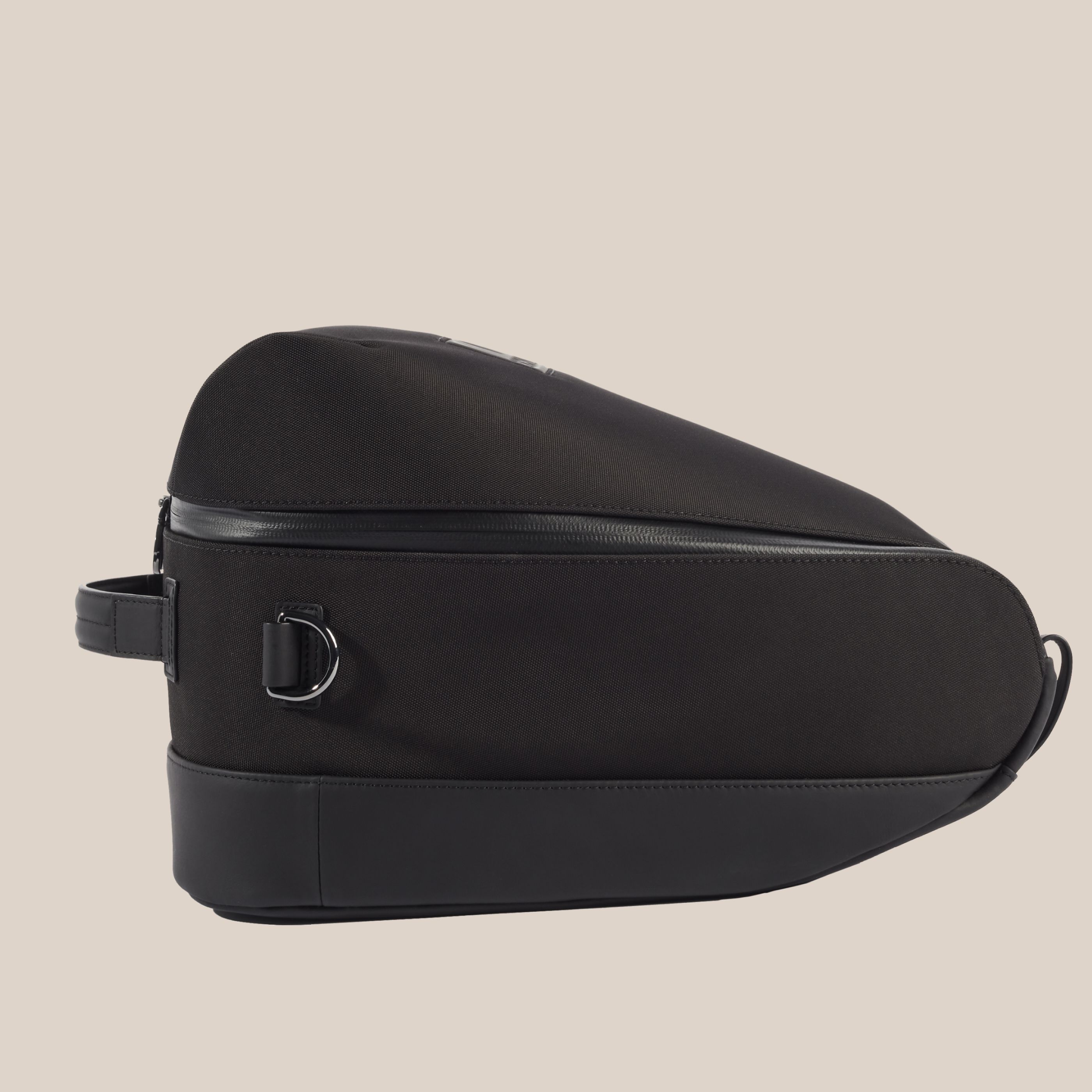 horse riding helmet bag in black leather