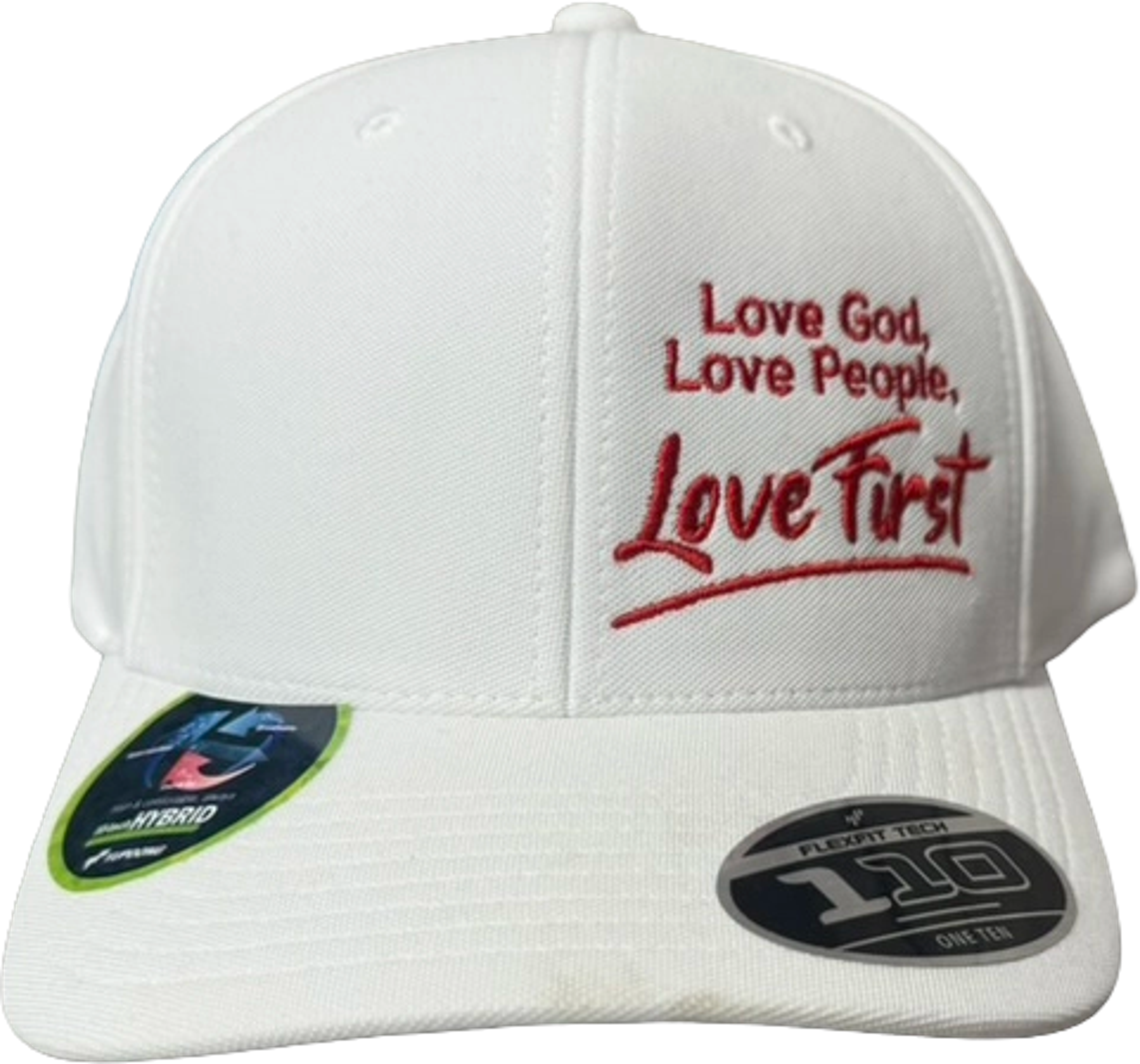 White Love God, Love People, Love first hat