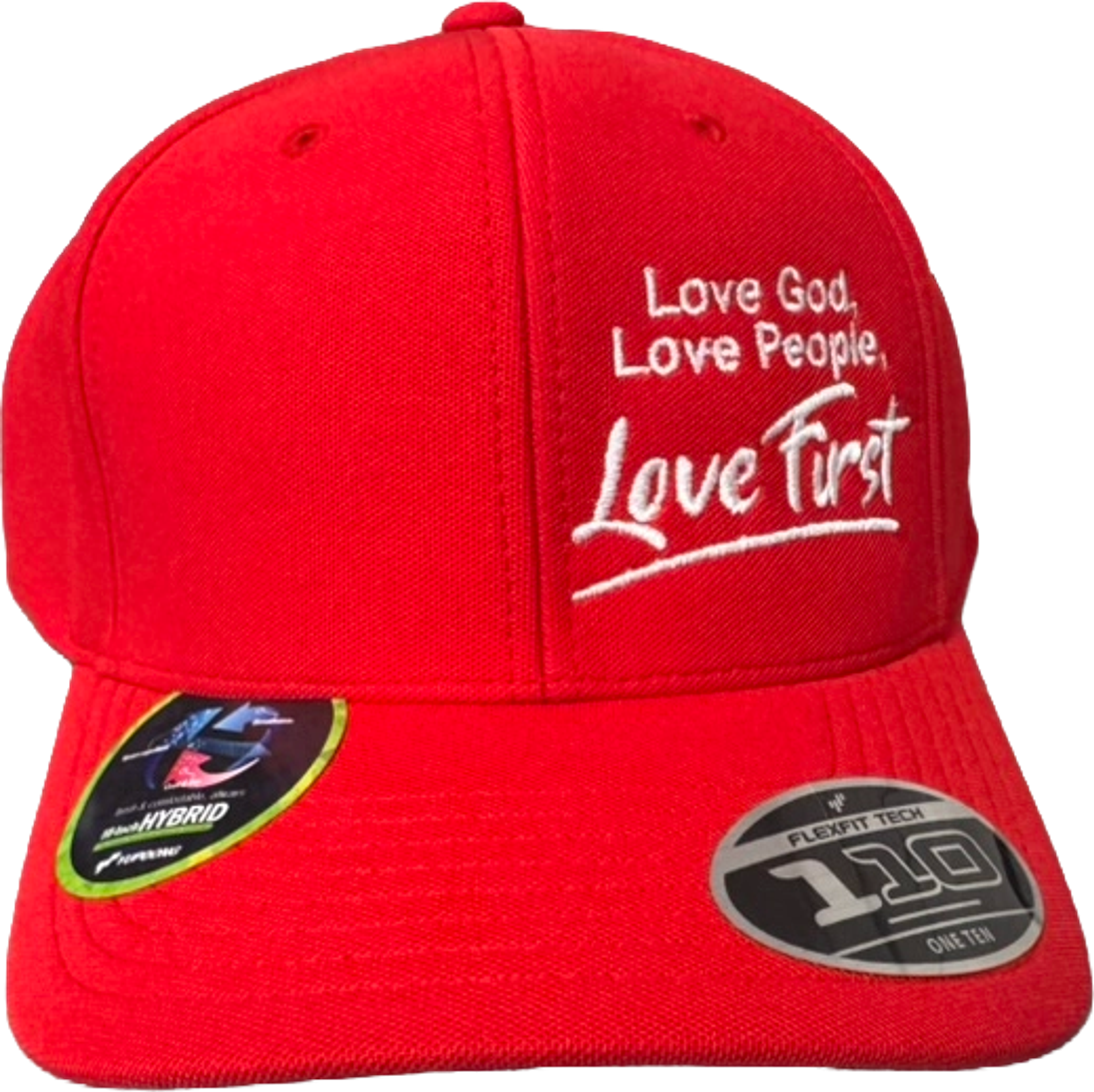 Red Love God, Love People, Love first hat