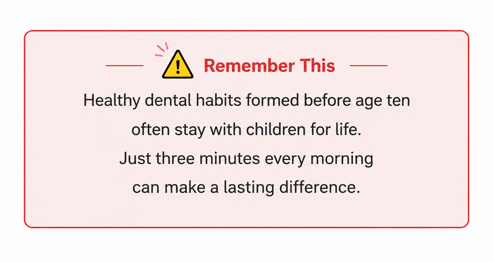 Morning Dental Habits for Kids-Remember