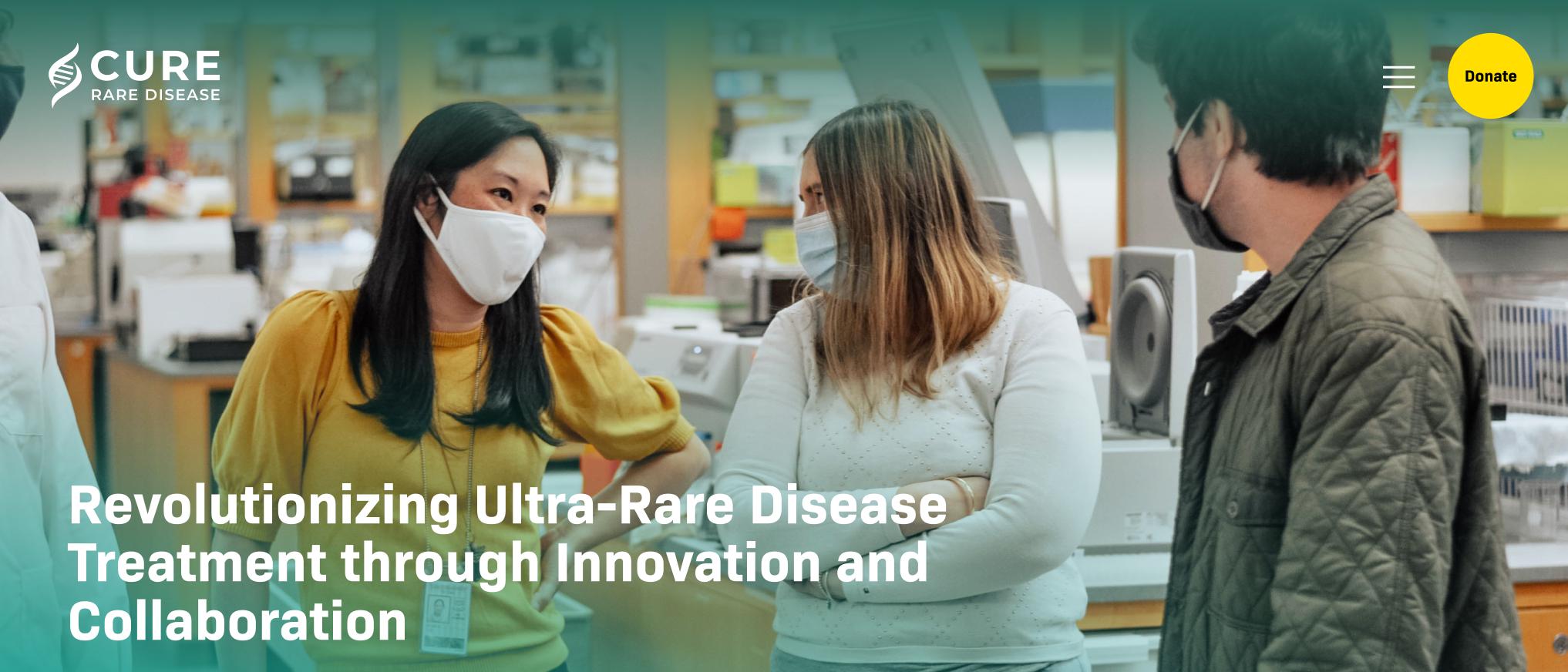 Website Redesign by Cure Rare Disease