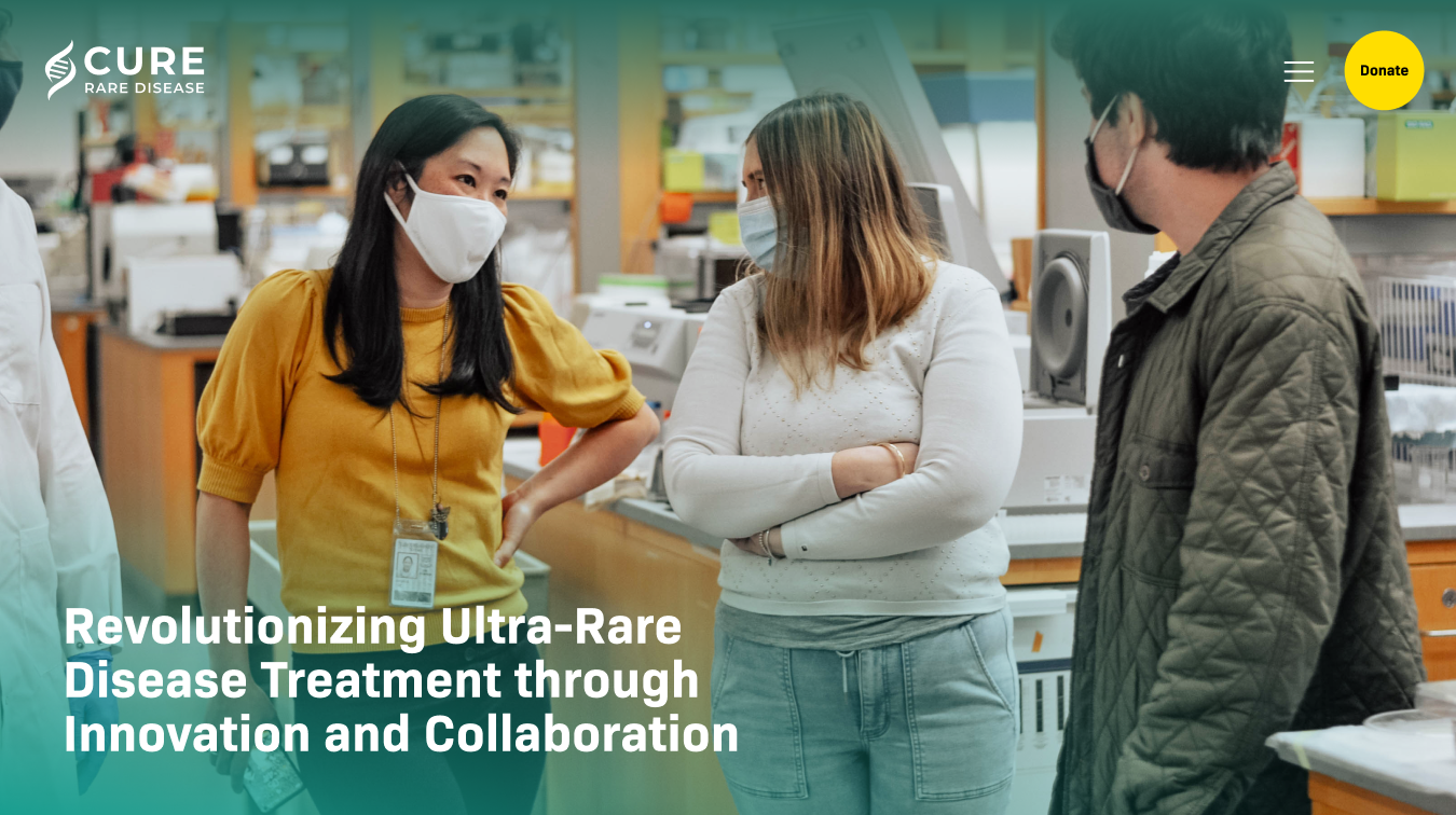 Website Redesign by Cure Rare Disease