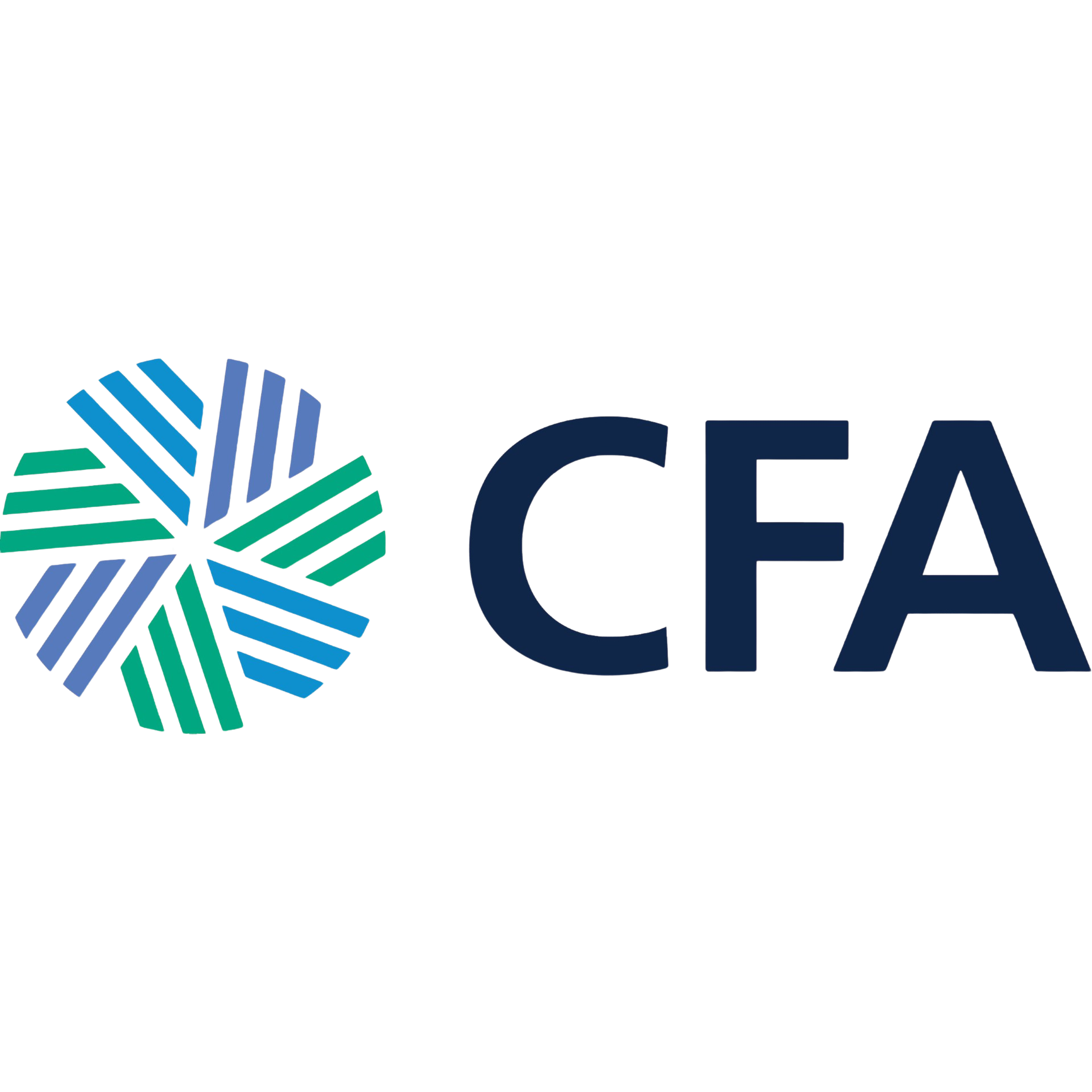 Chartered Financial Analyst logo with CFA next to it