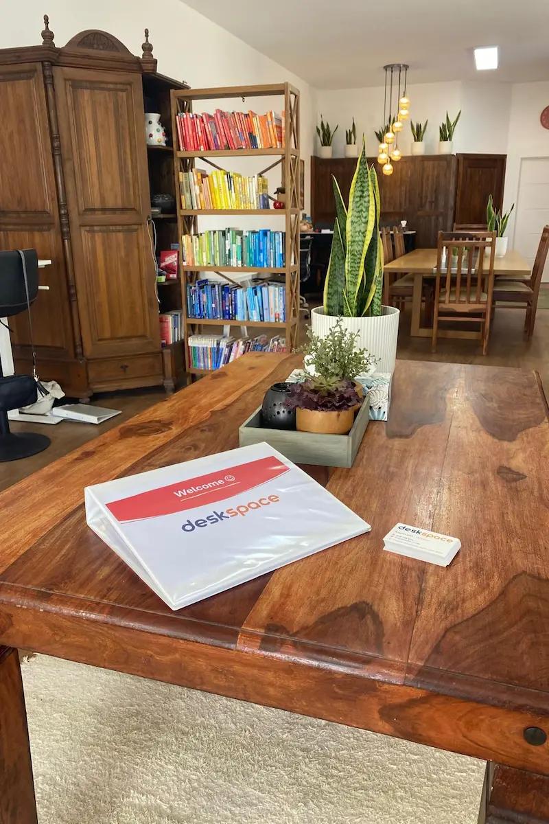 The central table at DeskSpace
