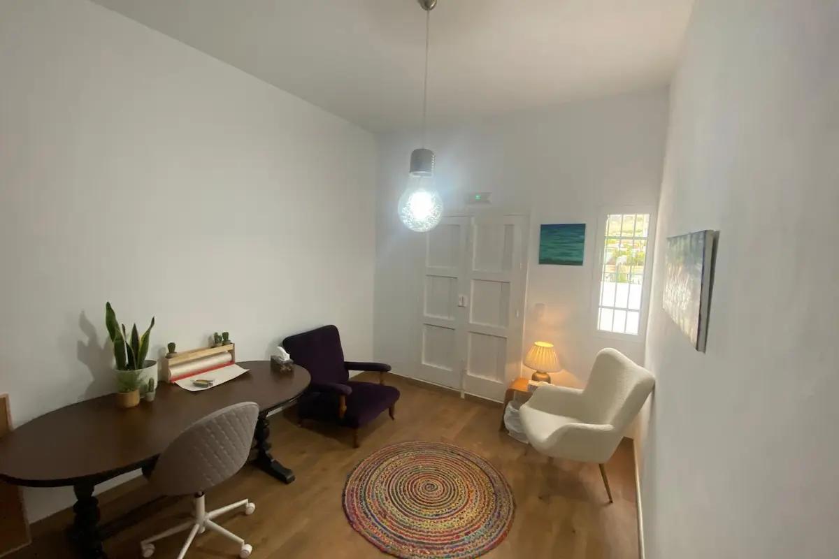 A therapy session space at DeskSpace