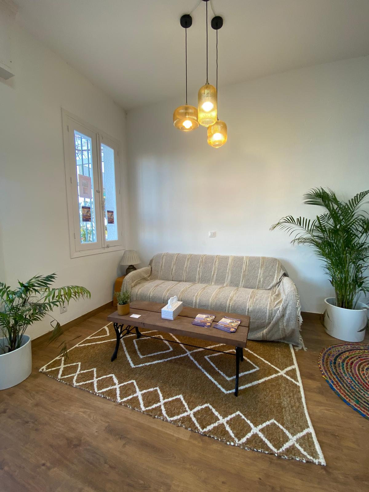 The waiting area at DeskSpace