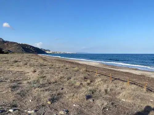This is a beach in Mojácar