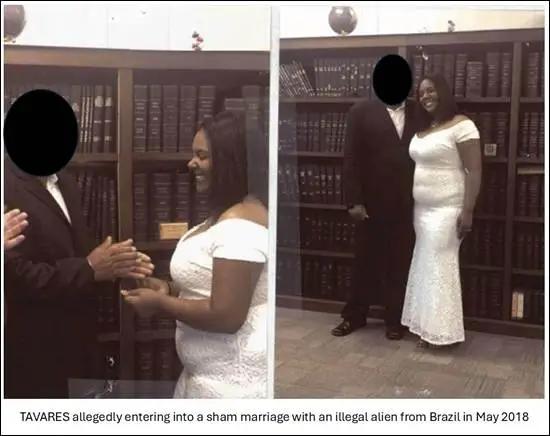 This photo shows one of the alleged co-conspirators taking pictures of a phony wedding in order to legitimize their fake marriage and to apply for benefits. (Courtesy U.S. Attorney’s Office)