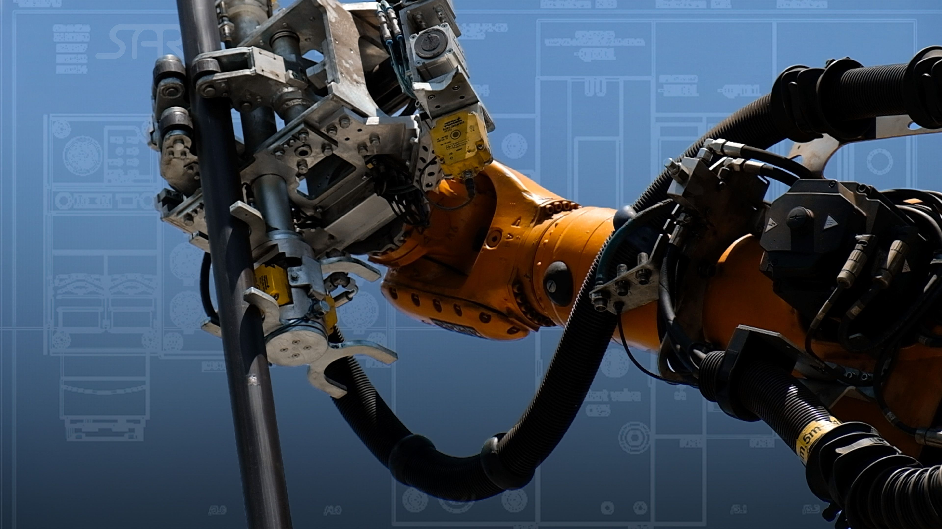 Stylized marketing image 3 of Hall Core Drilling's drill-core bot at SAR Electronics, Pretoria