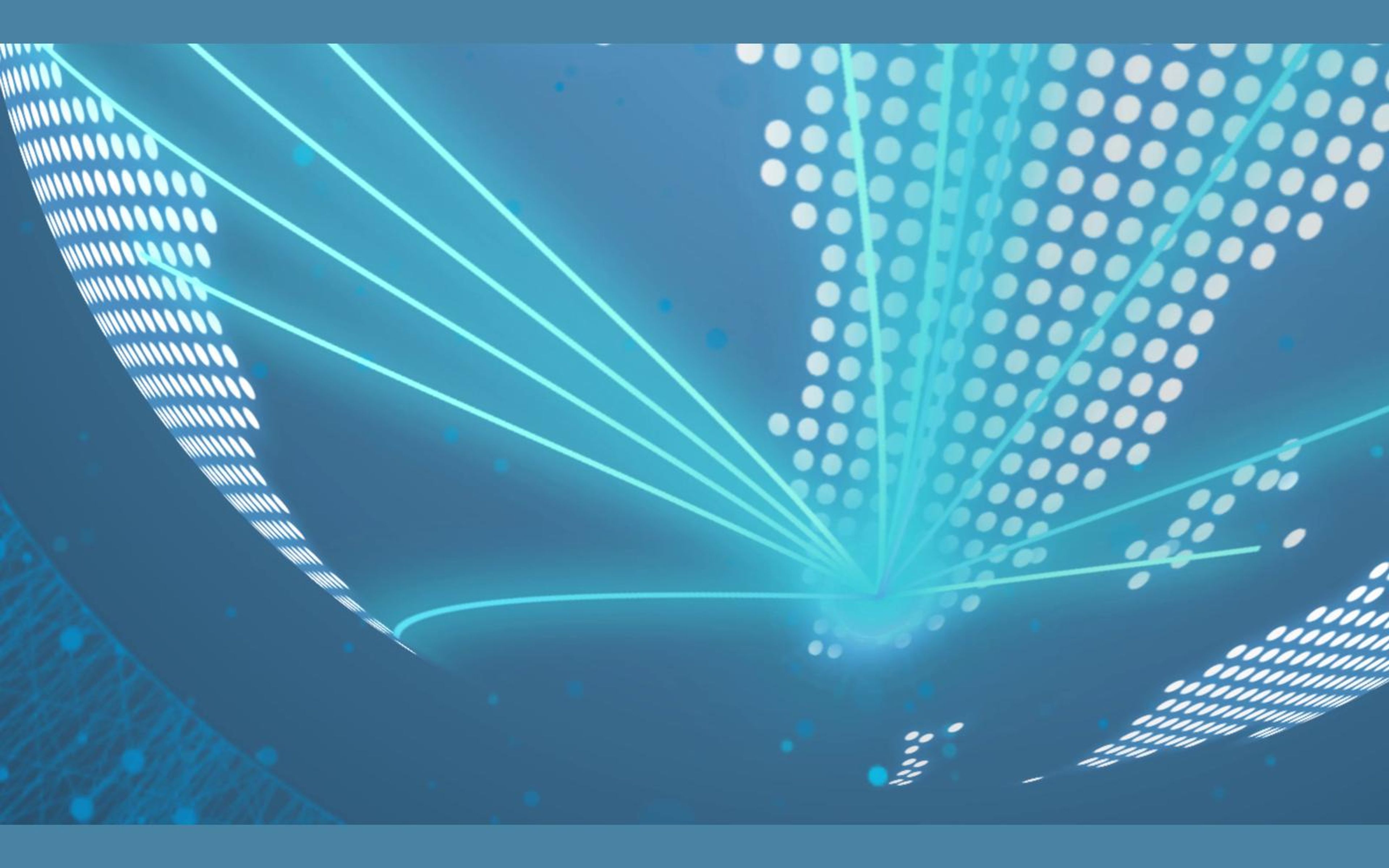 Close view of Africa on the dot-matrix globe with light streams converging