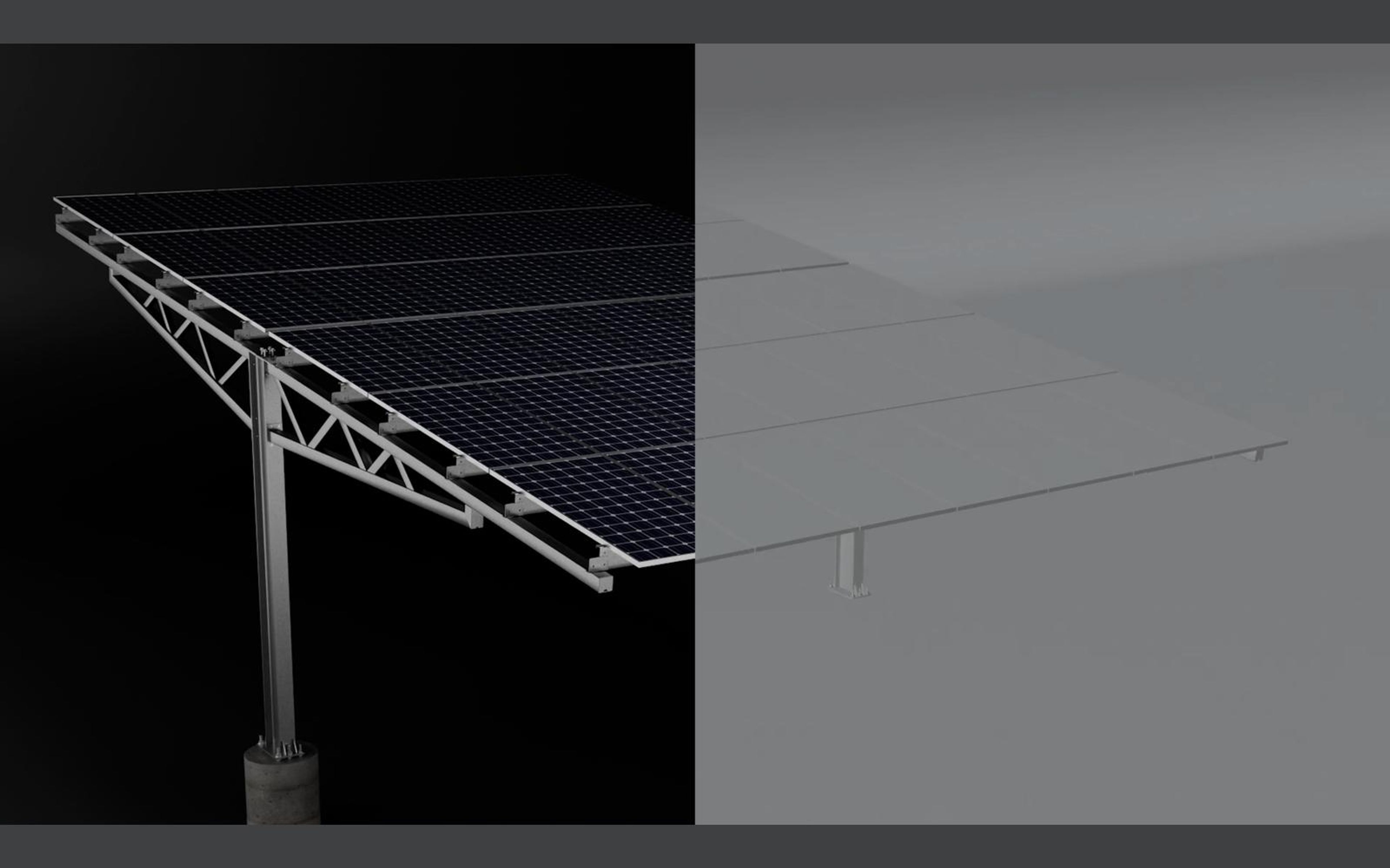 Wipe between the clay and finished renders of a Y-canopy