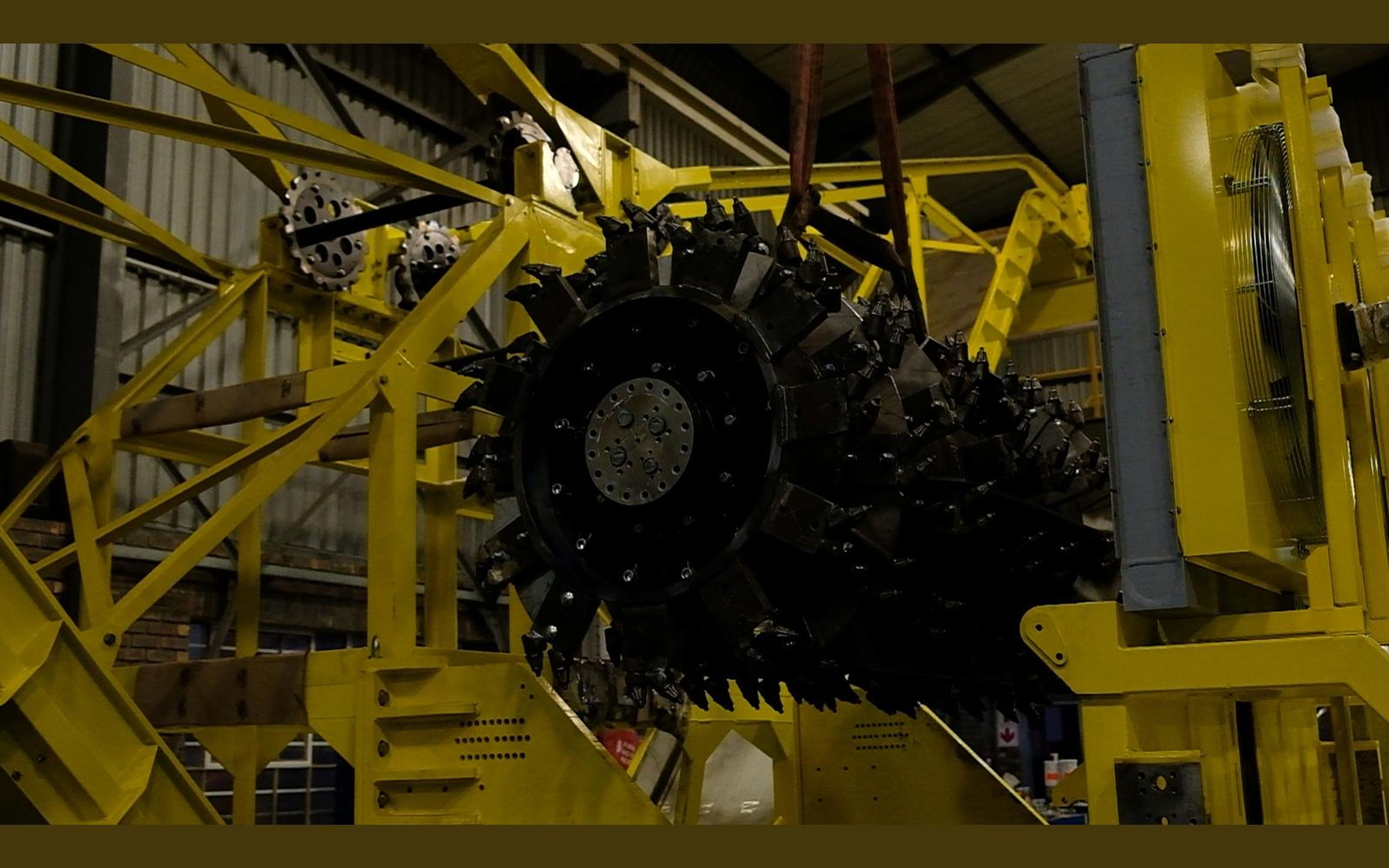 Salt harvester build, June 2022: frame, tracks and drivetrain, shoot 9