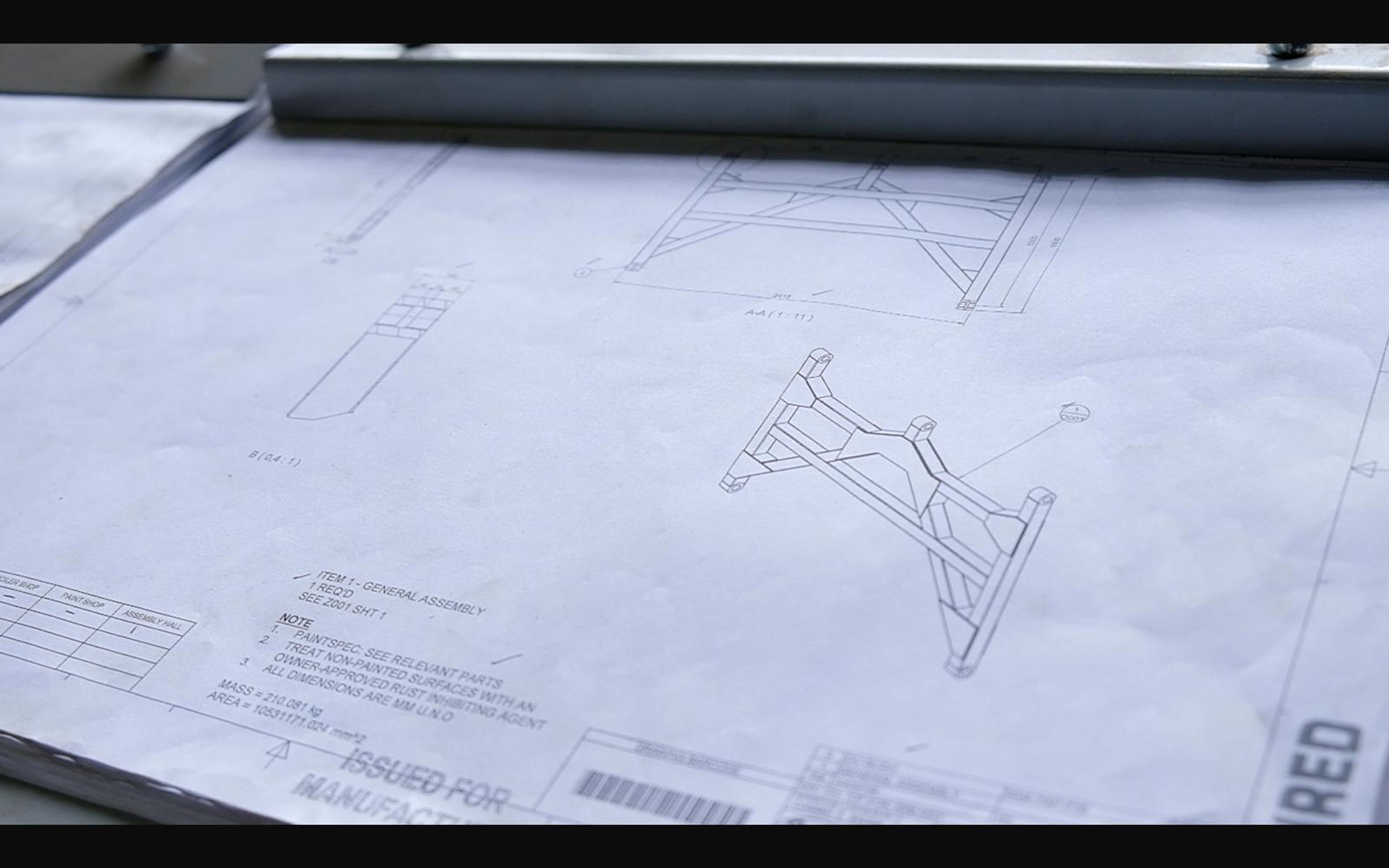 Salt harvester build, May 2022: chassis sections and components, shoot 4