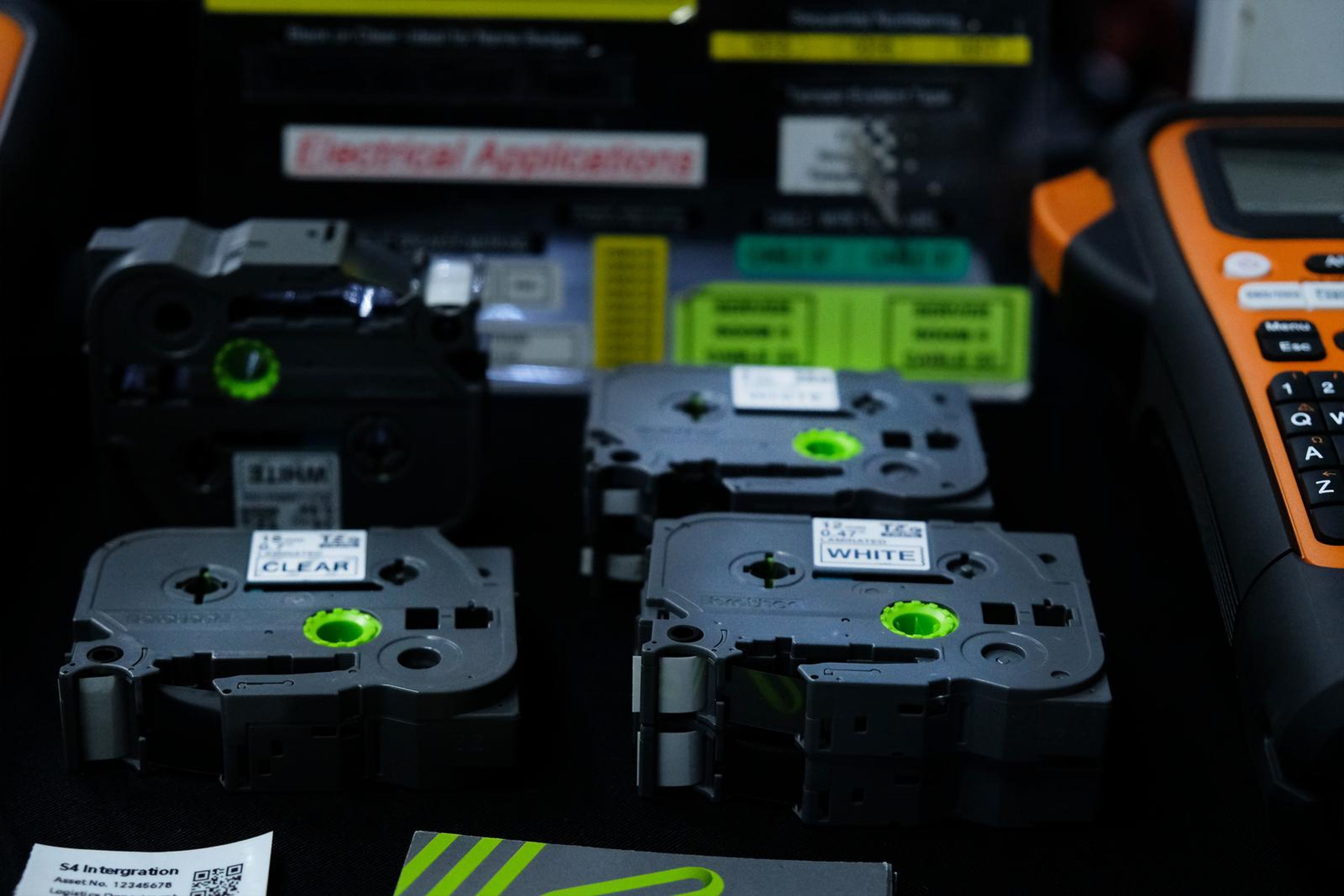 Label cassettes at the Kemtek stand