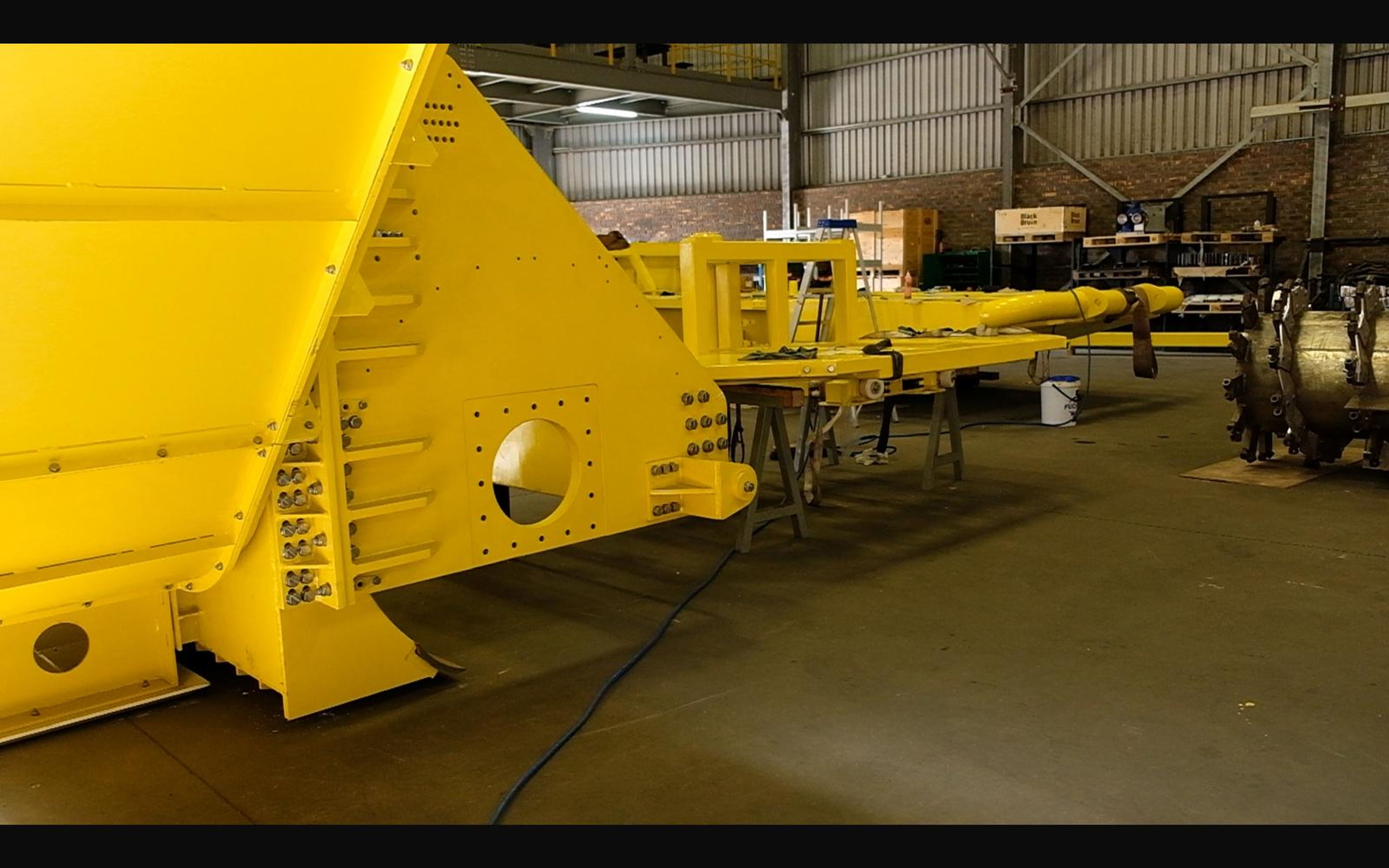 Salt harvester build, May 2022: chassis sections and components, shoot 6