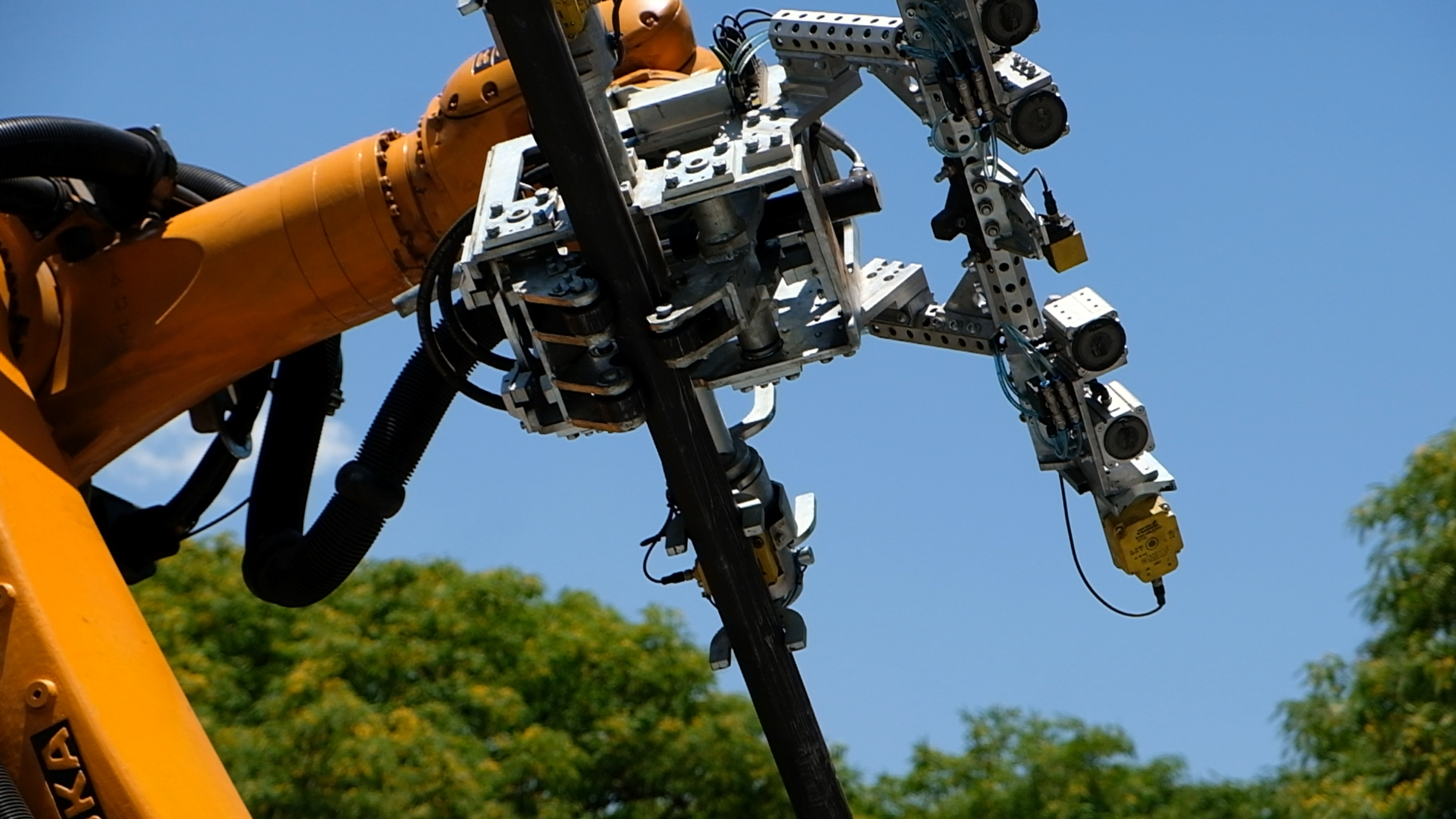 Frame grab 11 from Hall Core Drilling's drill-core bot test sequence at SAR Electronics, Pretoria