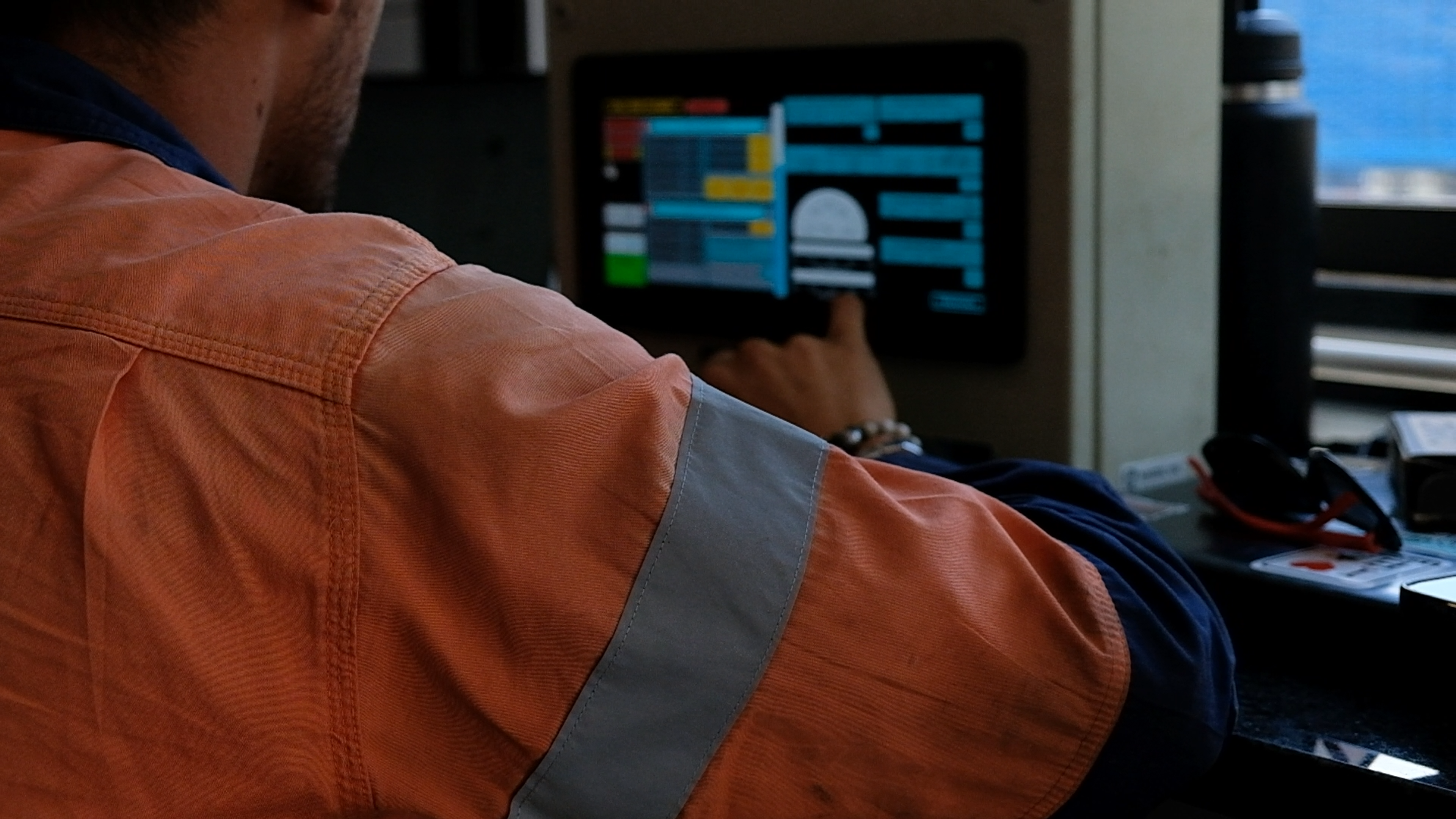 Frame grab 34 from Hall Core Drilling's drill-core bot test sequence at SAR Electronics, Pretoria