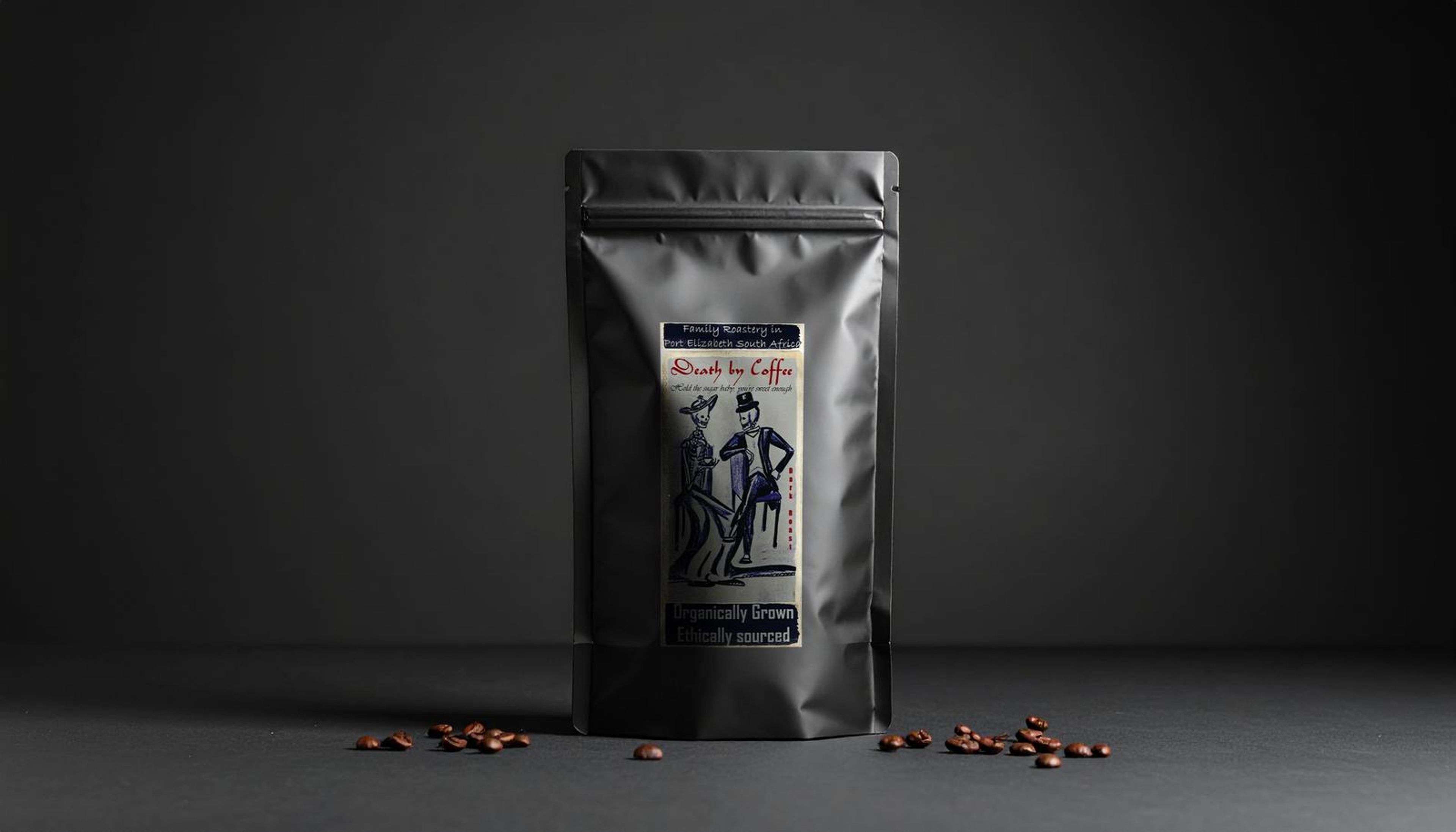 Death By Coffee digital product packshot