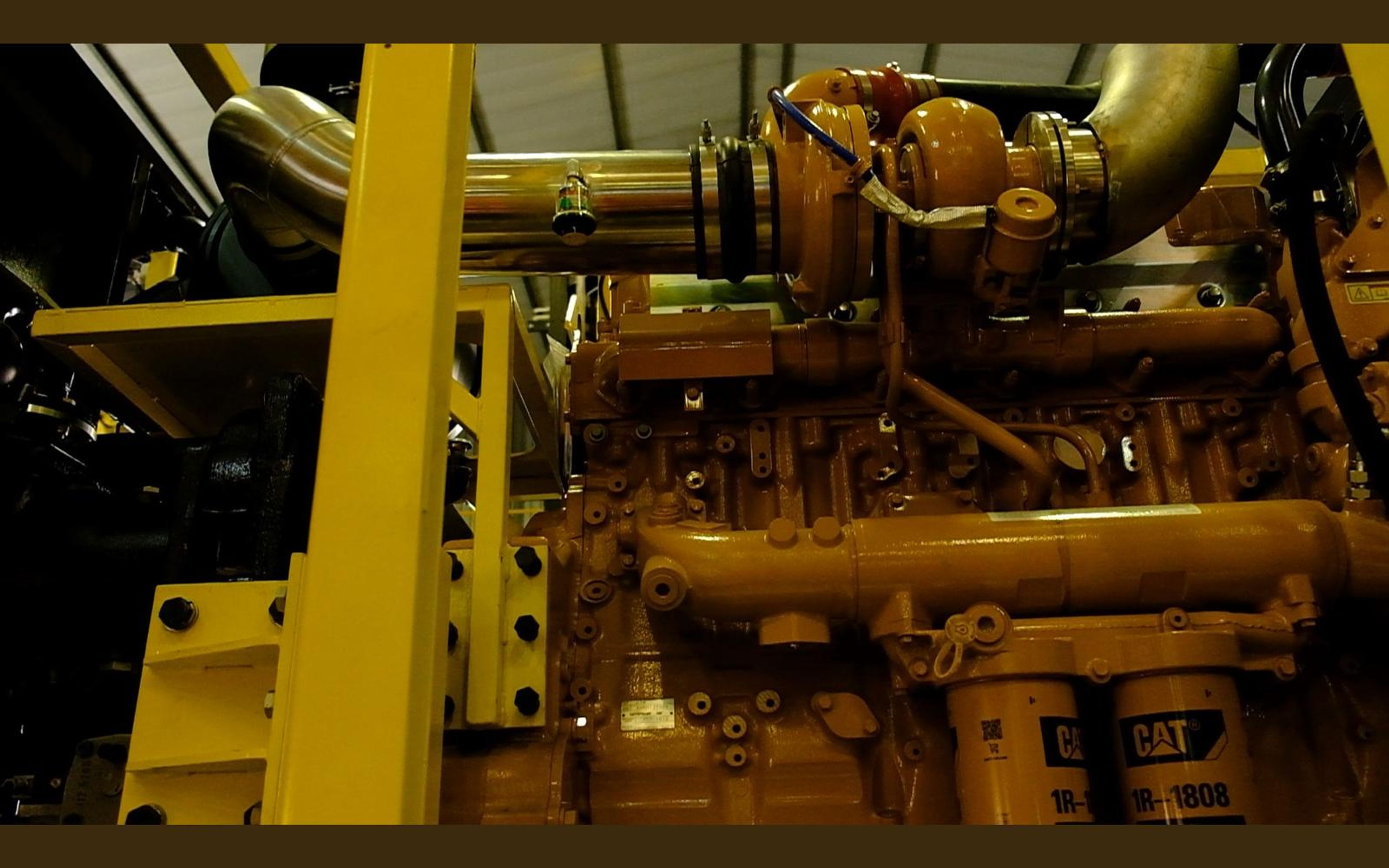 Salt harvester build, August 2022: engine and exhaust, shoot 16