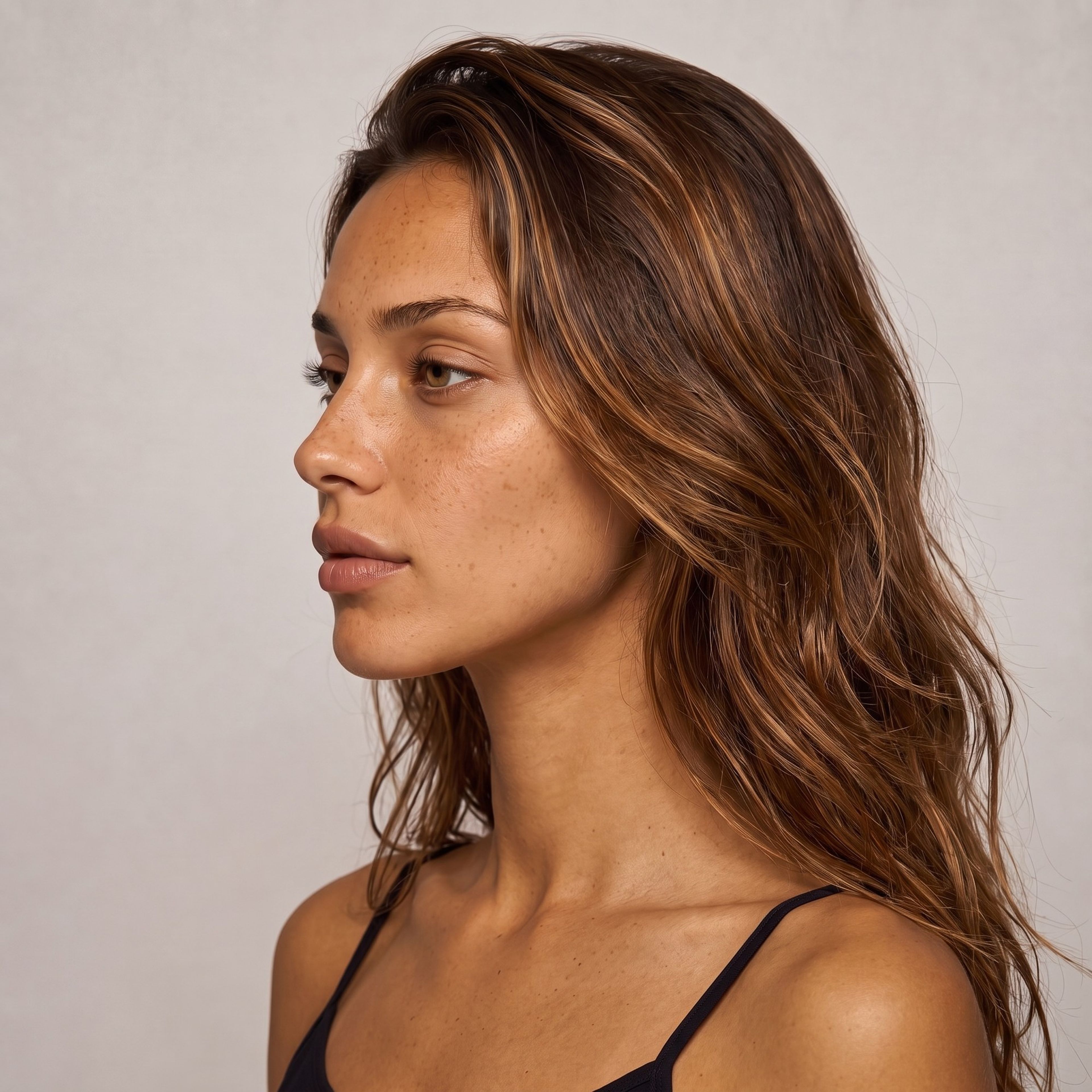 Left-profile close portrait of the Cressi character without sunglasses