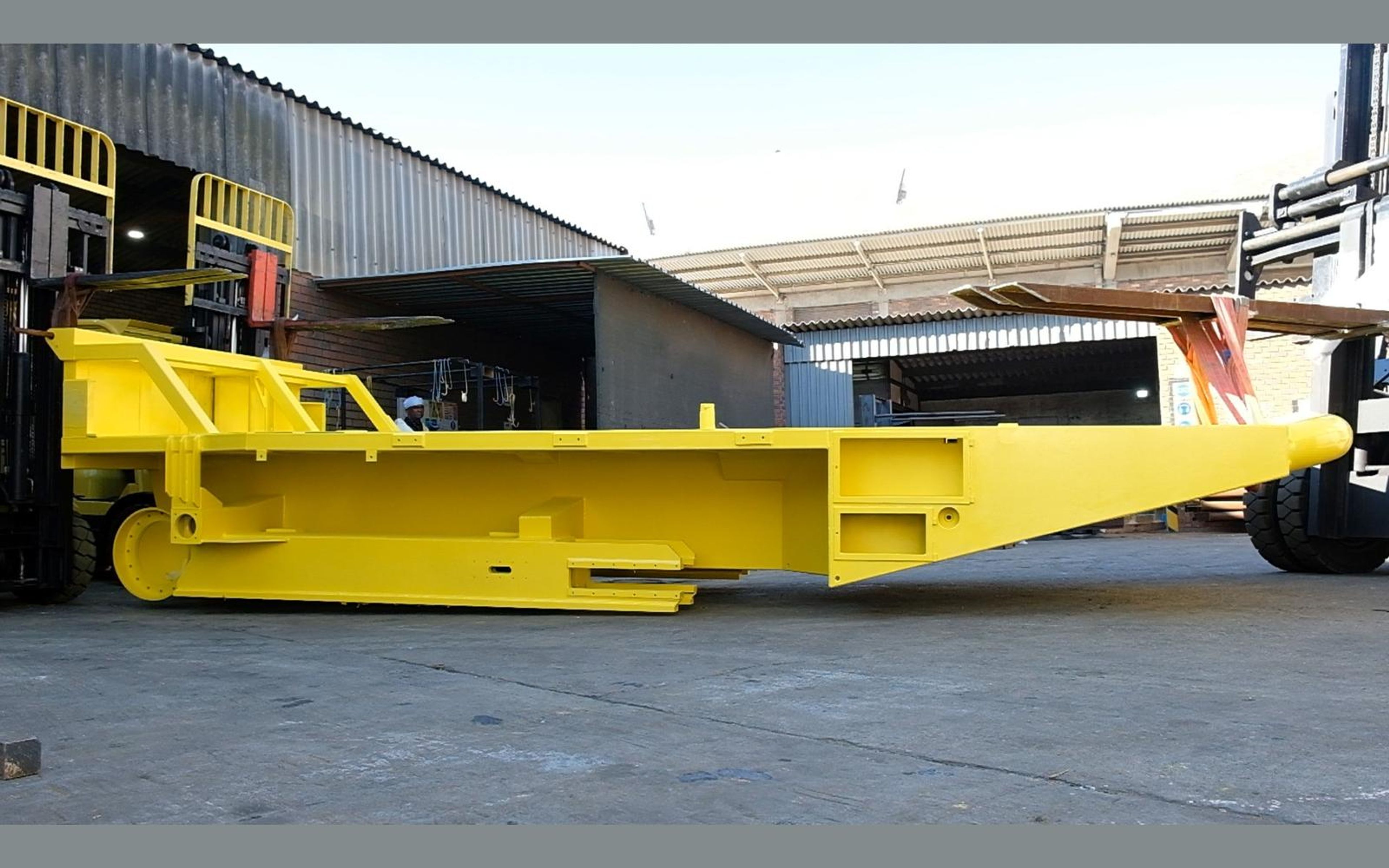 Salt harvester build, May 2022: chassis sections and components, shoot 3