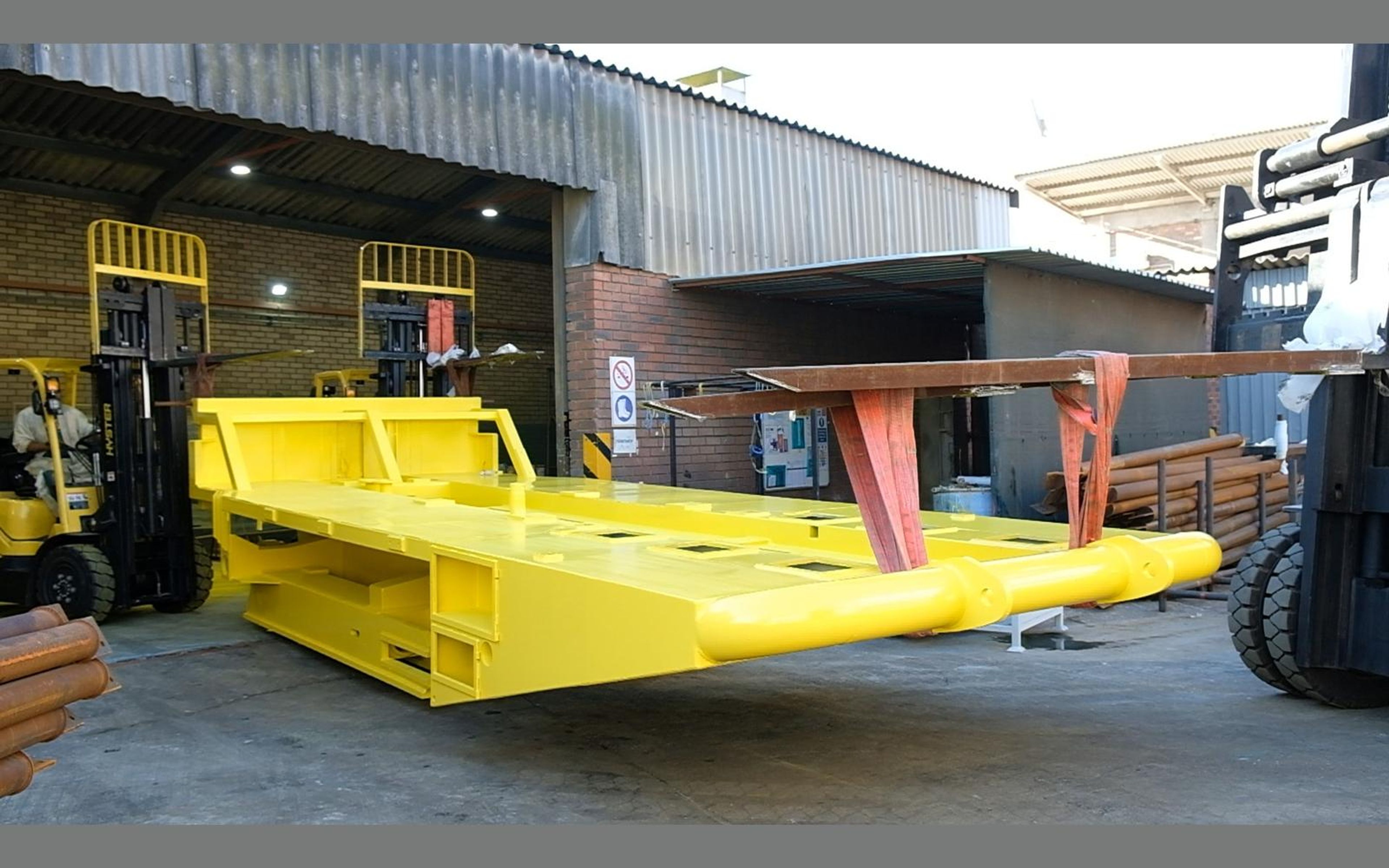 Salt harvester build, May 2022: chassis sections and components, shoot 3