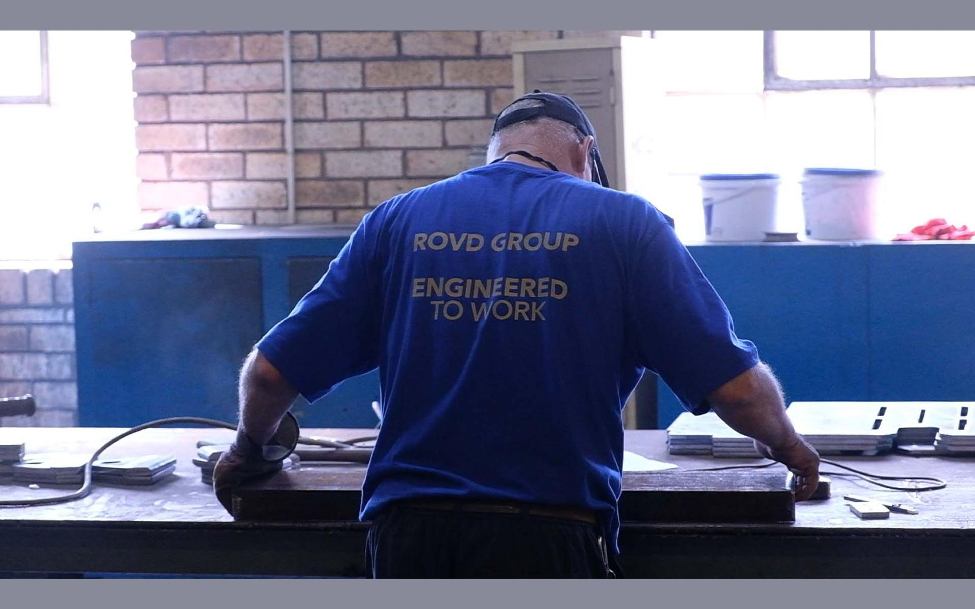 Fabricator marking and measuring steel