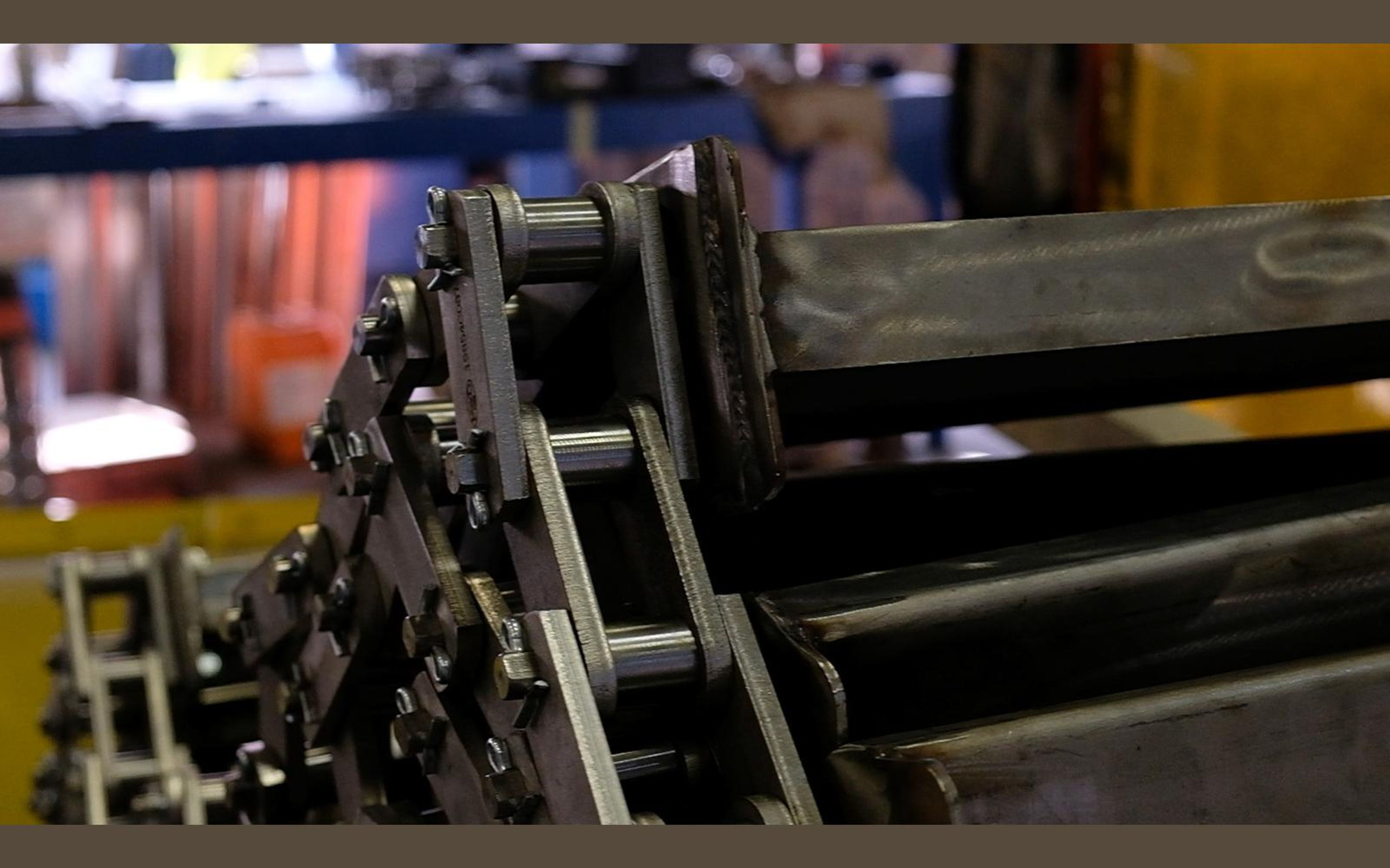 Salt harvester build, June 2022: frame, tracks and drivetrain, shoot 10