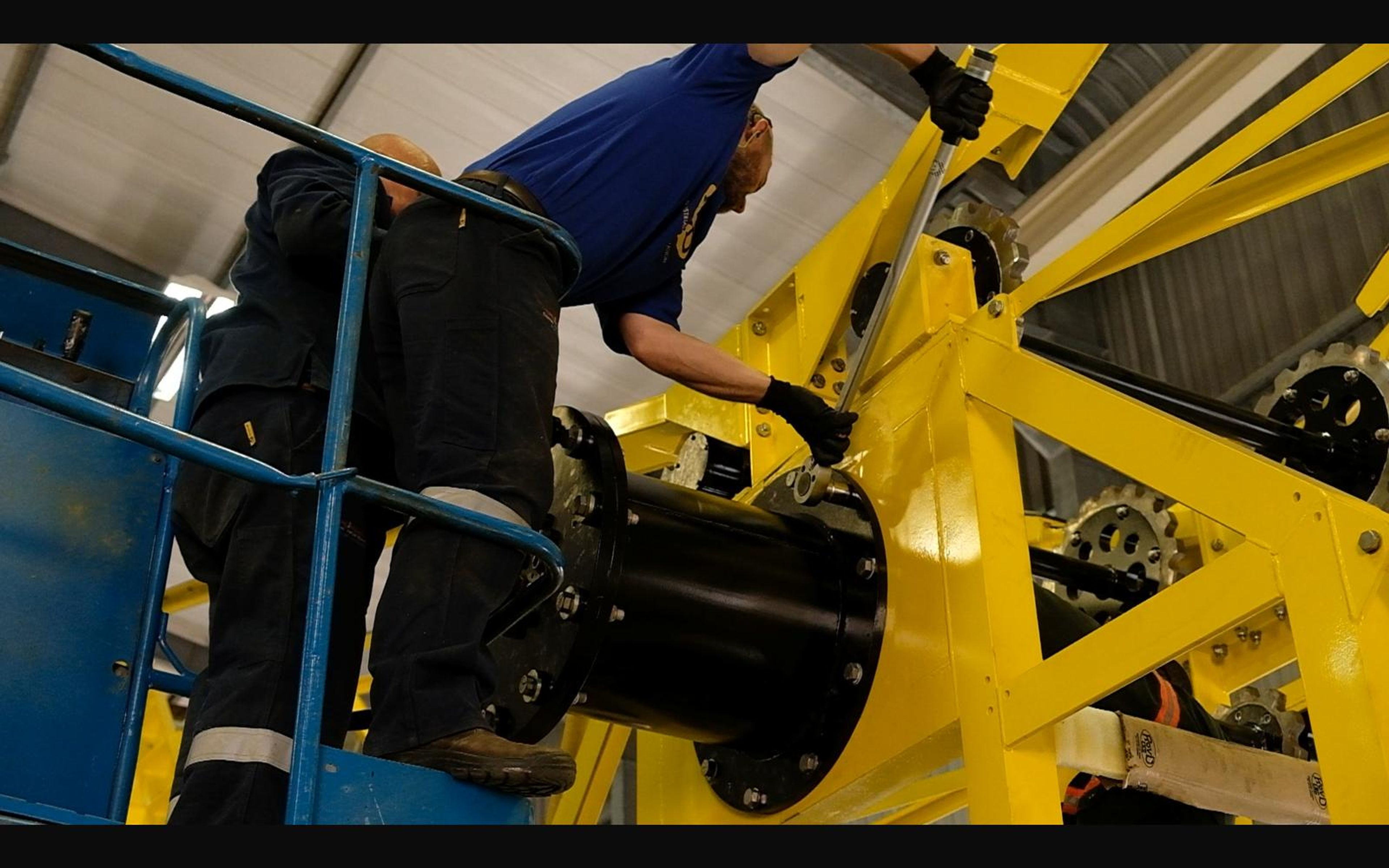 Assembly of the salt harvester, May 2022: chassis sections and components, shoot 7