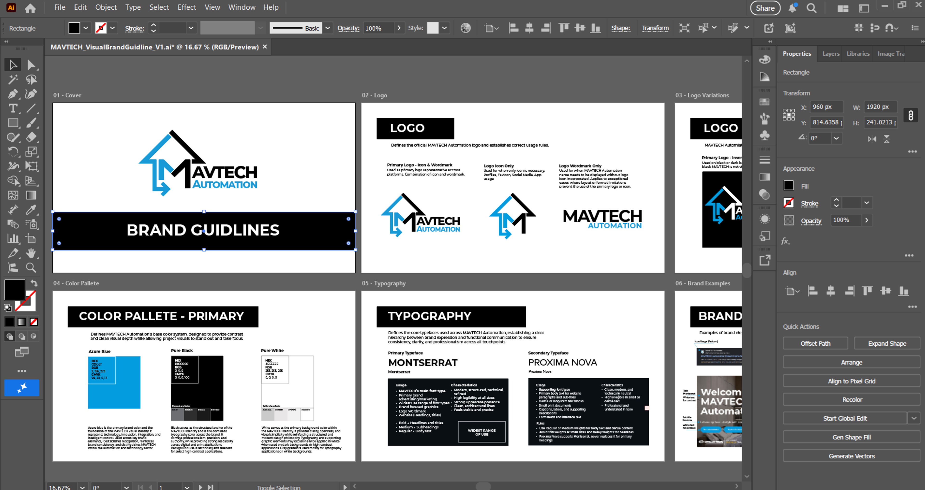 Behind the scenes, building the MAVTECH Automation brand guideline