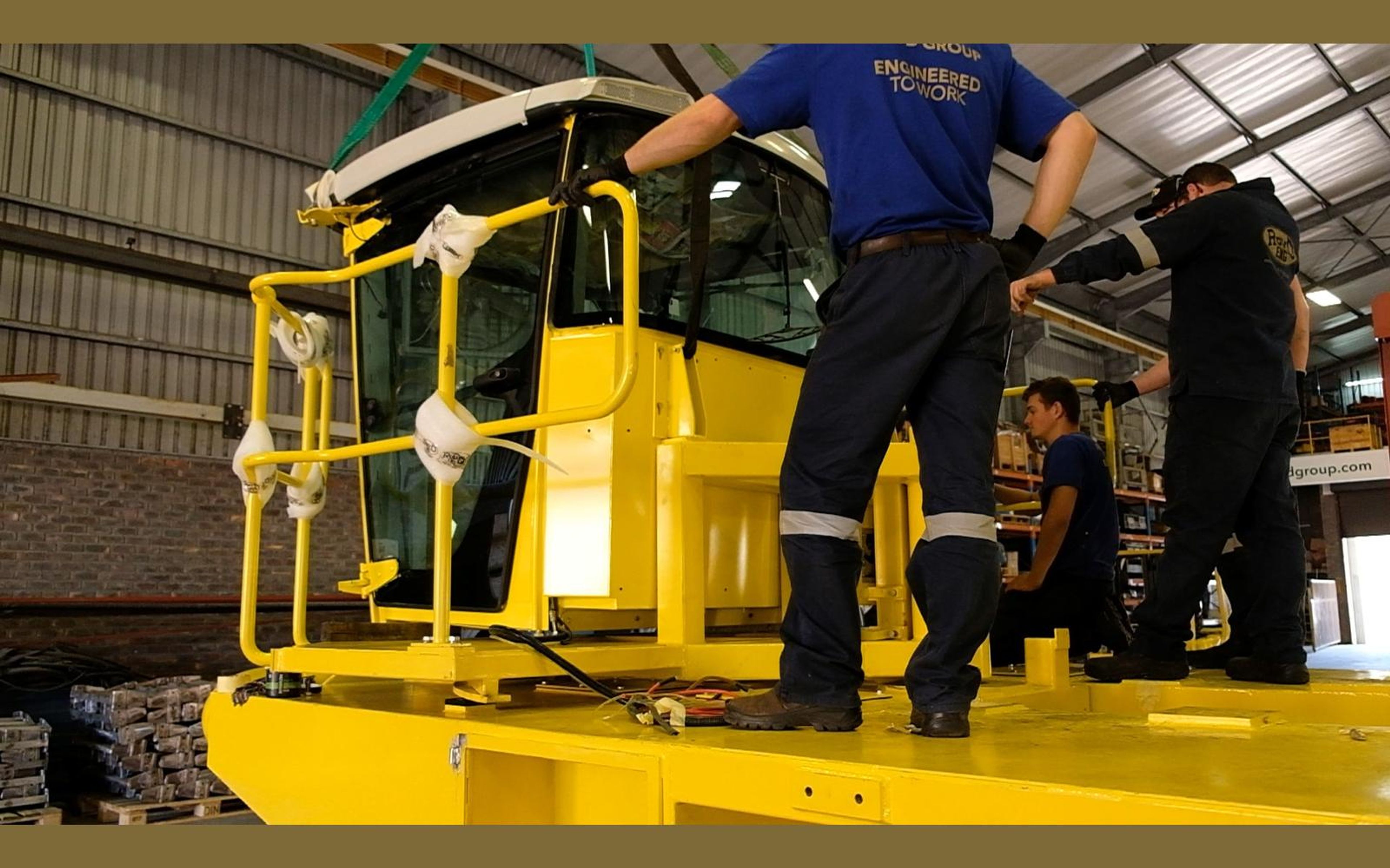 Salt harvester build, June 2022: frame, tracks and drivetrain, shoot 8
