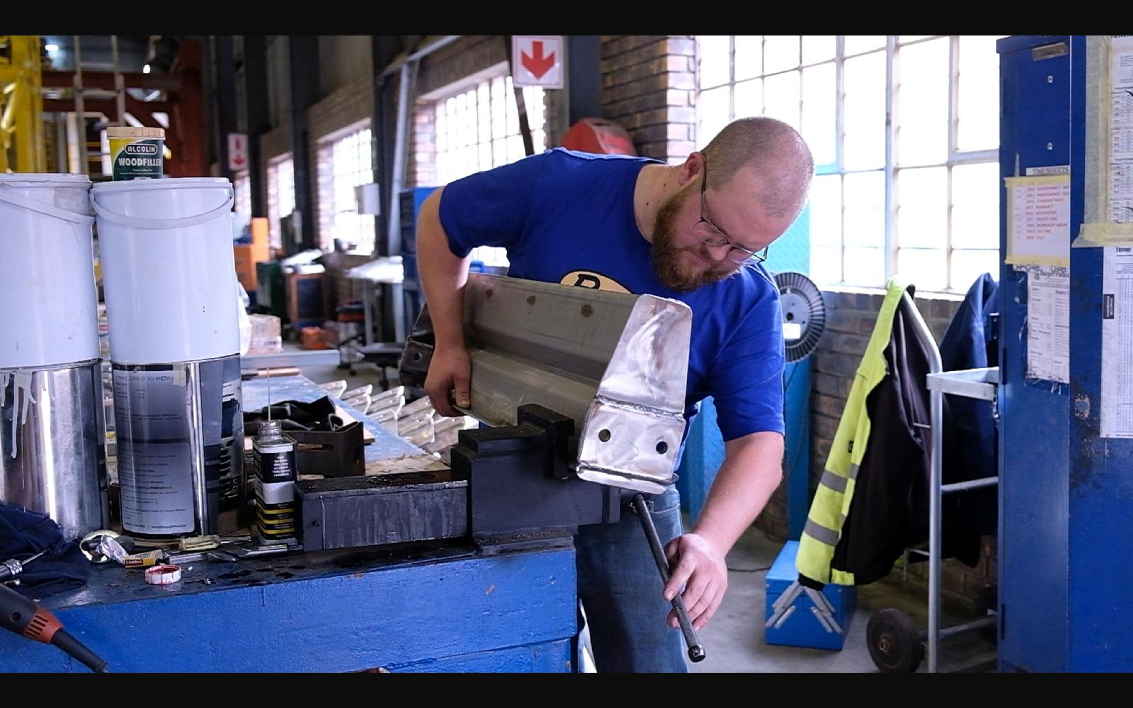 Assembly of the salt harvester, June 2022: frame, tracks and drivetrain, shoot 10