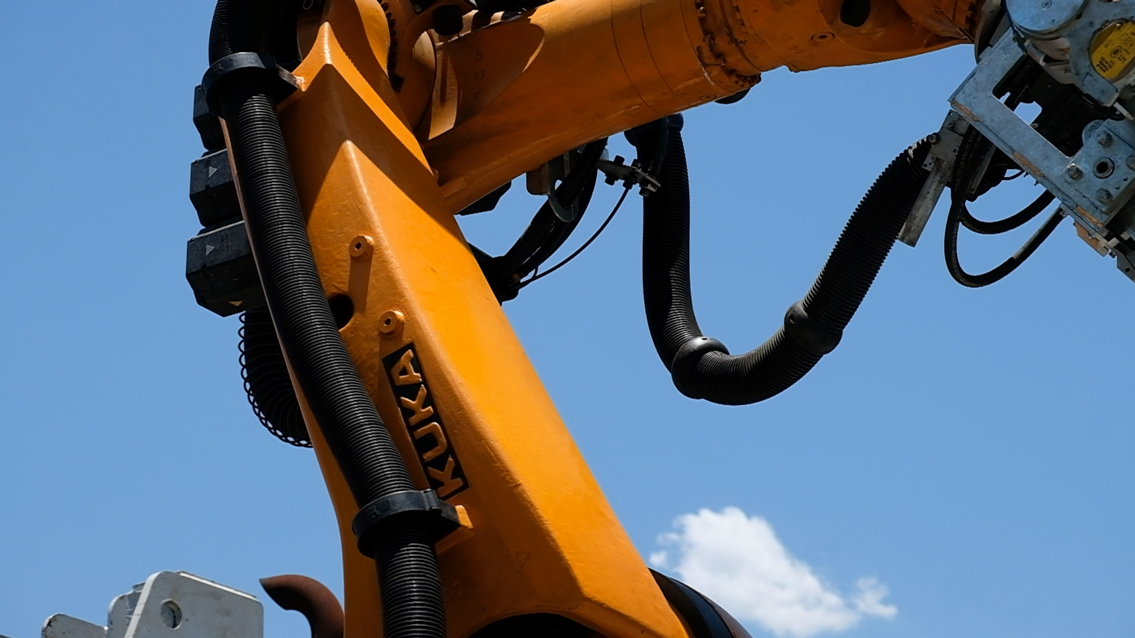 Frame grab 7 from Hall Core Drilling's drill-core bot test sequence at SAR Electronics, Pretoria