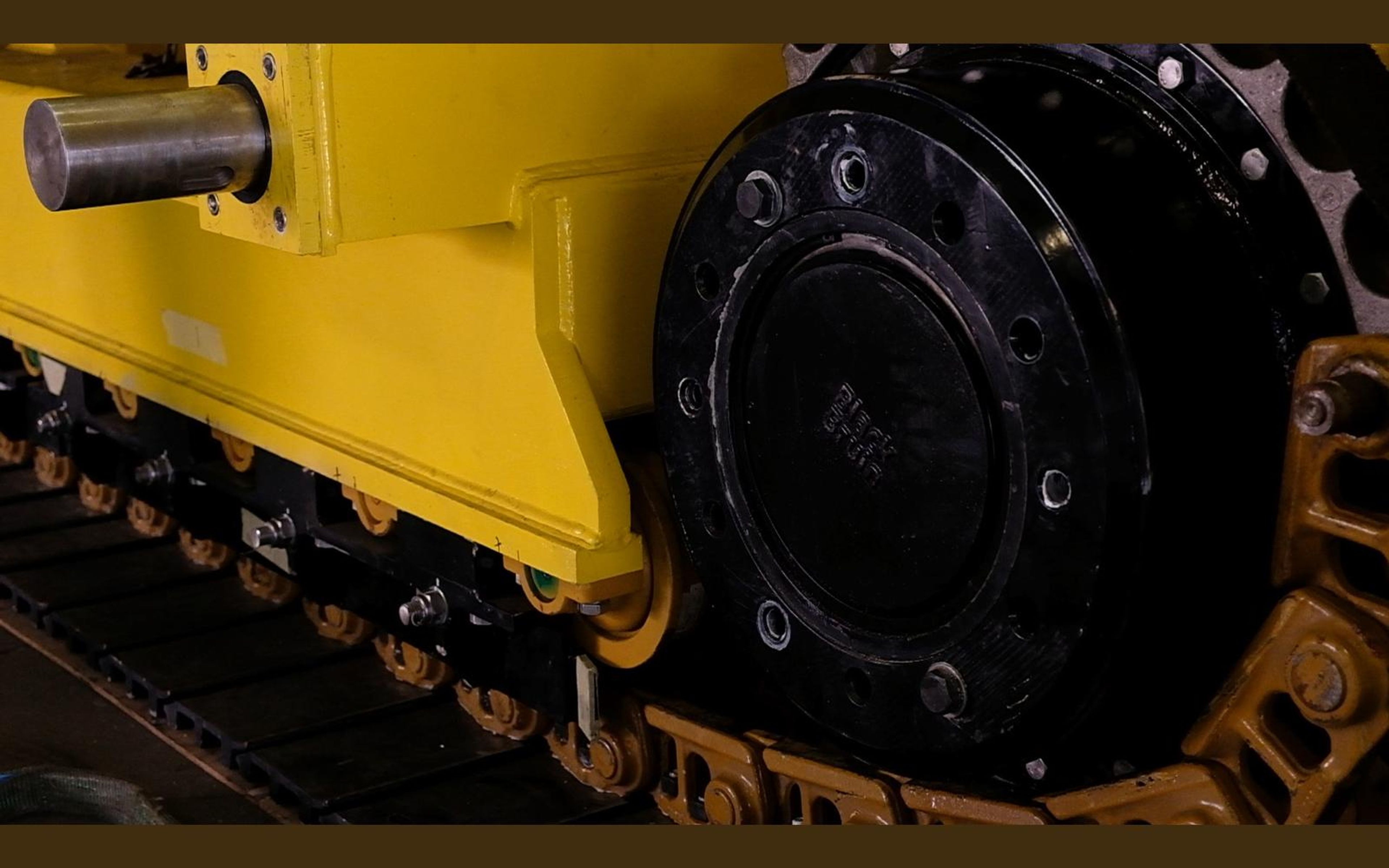 Salt harvester build, June 2022: frame, tracks and drivetrain, shoot 11