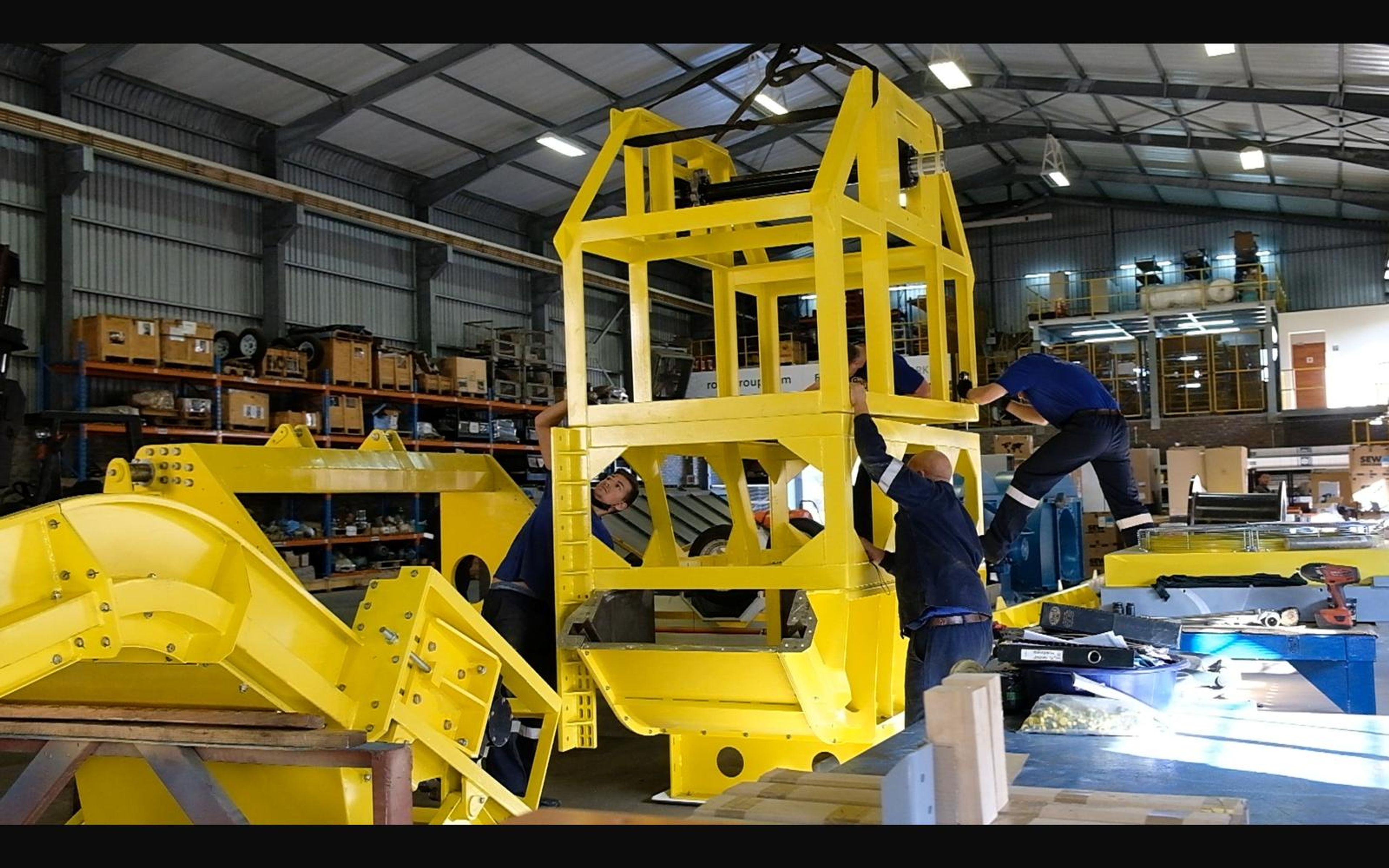 Salt harvester build, May 2022: chassis sections and components, shoot 3