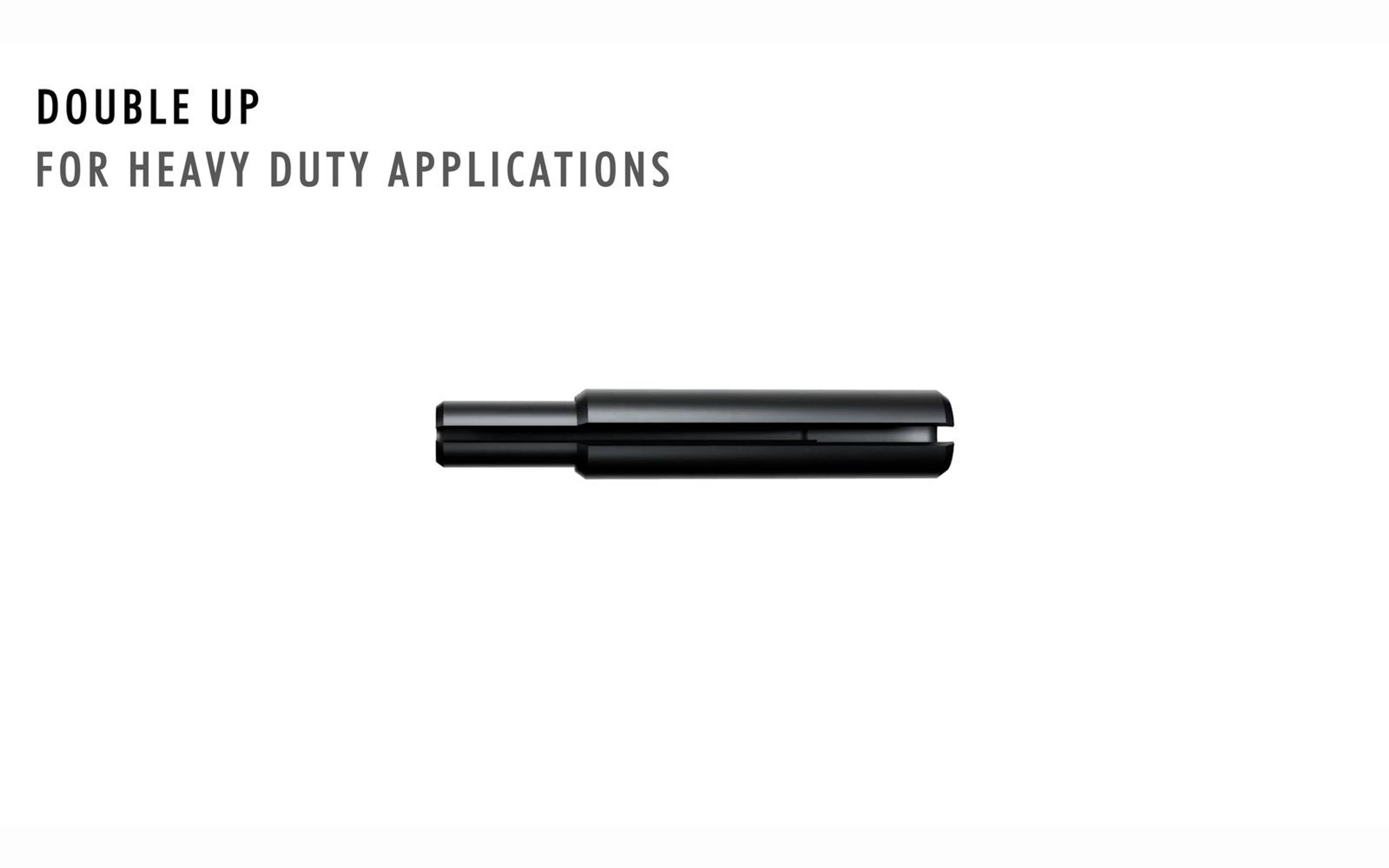 Double-up roll pins shown nested for heavy duty applications