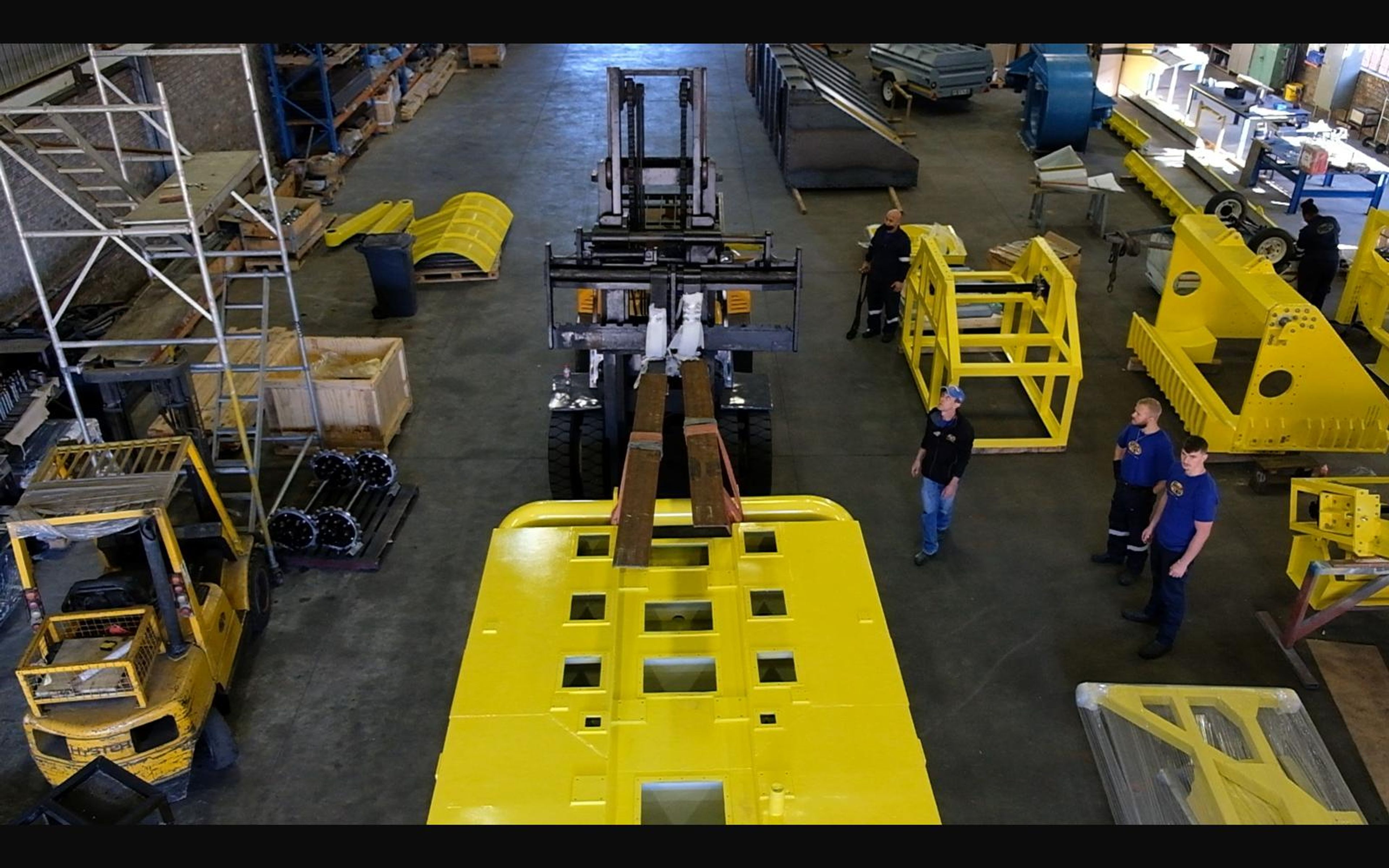 Salt harvester build, May 2022: chassis sections and components, shoot 3