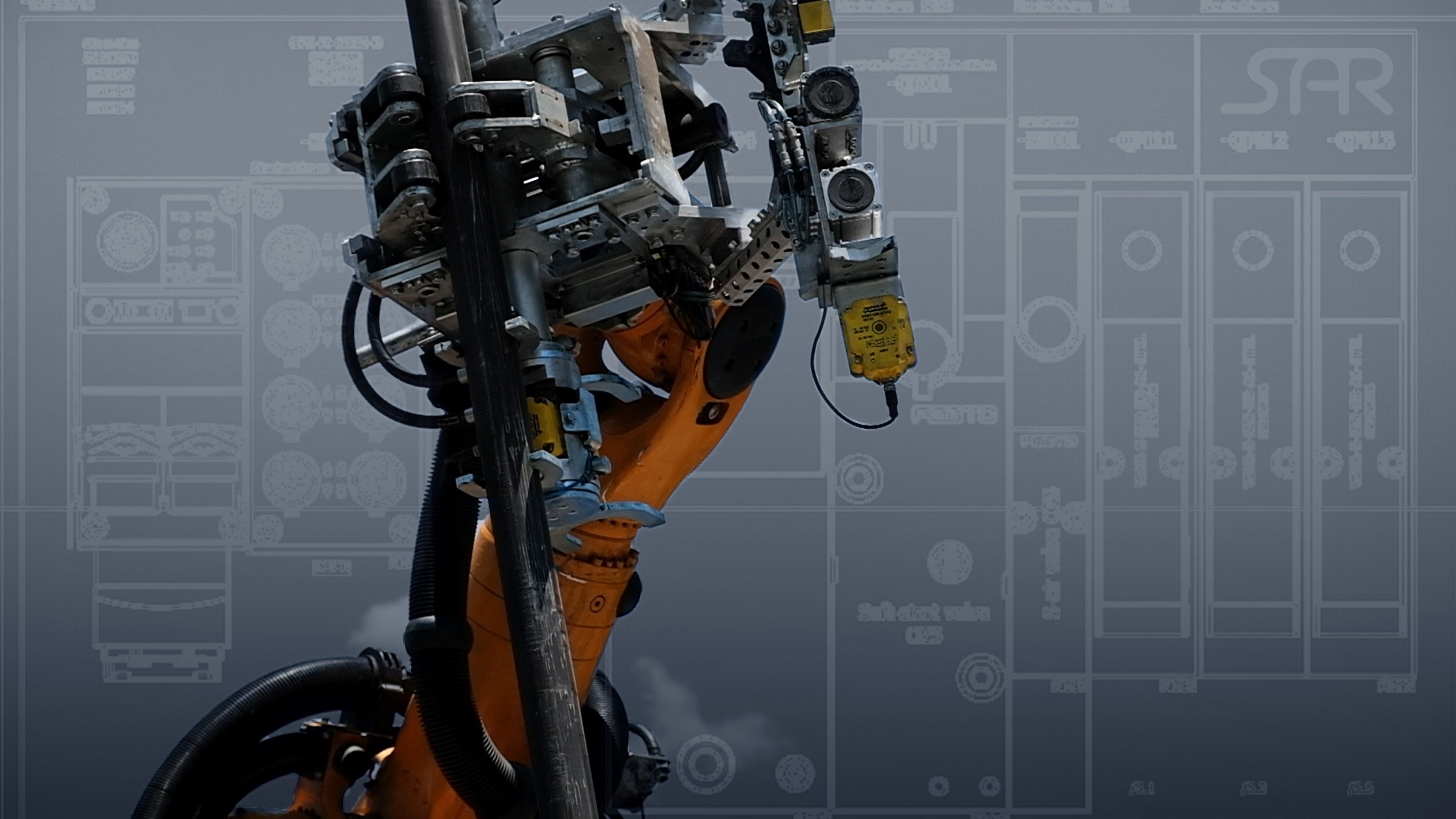 Stylized marketing image 4 of Hall Core Drilling's drill-core bot at SAR Electronics, Pretoria