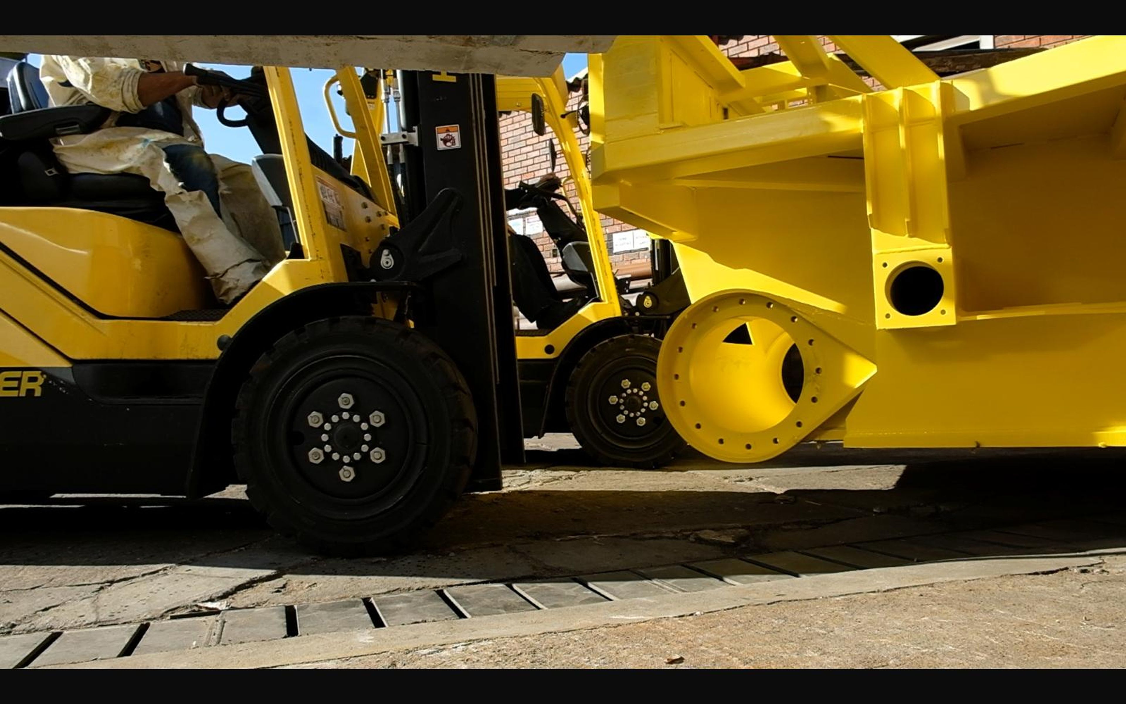 Salt harvester build, May 2022: chassis sections and components, shoot 3