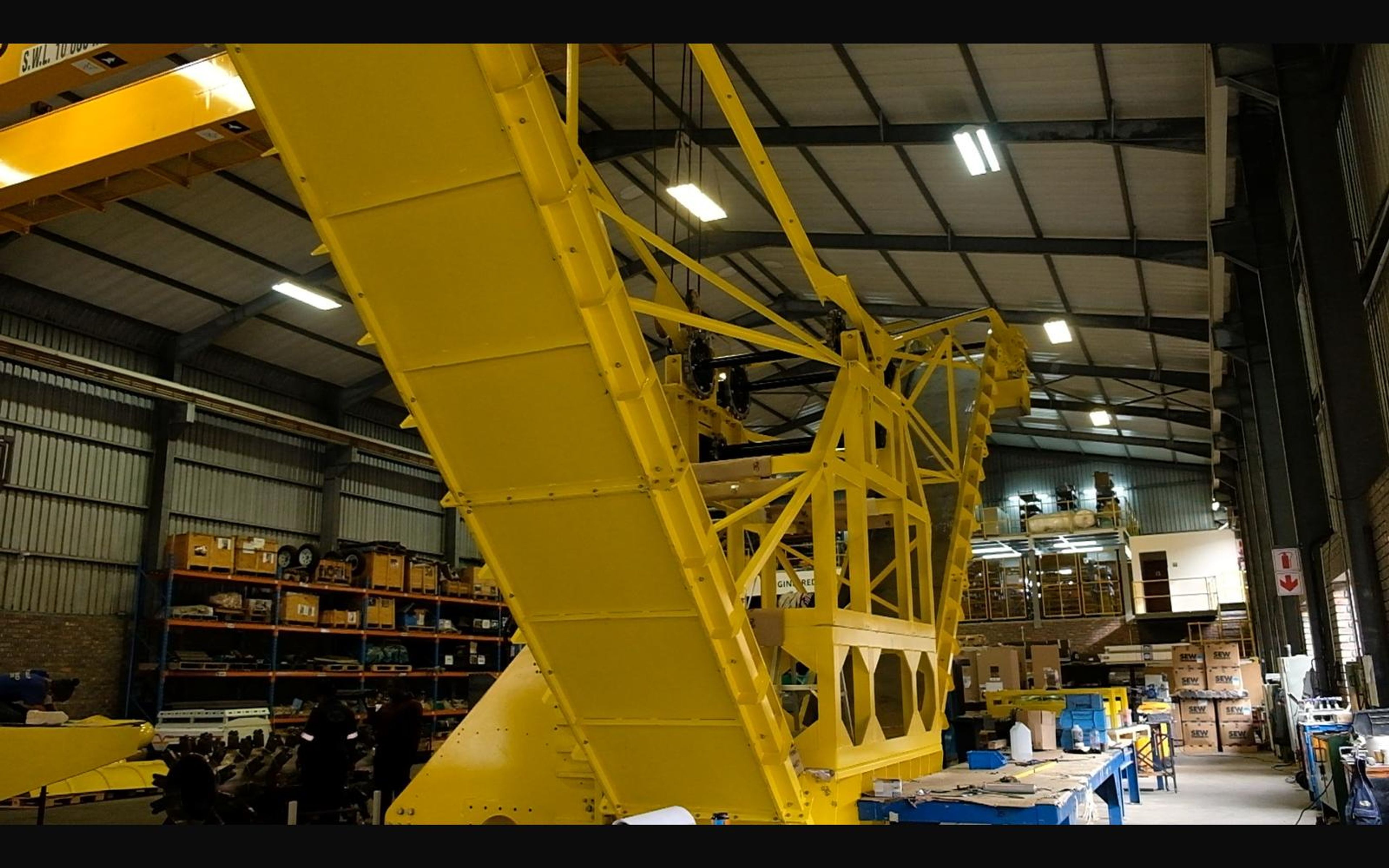 Salt harvester build, May 2022: chassis sections and components, shoot 4
