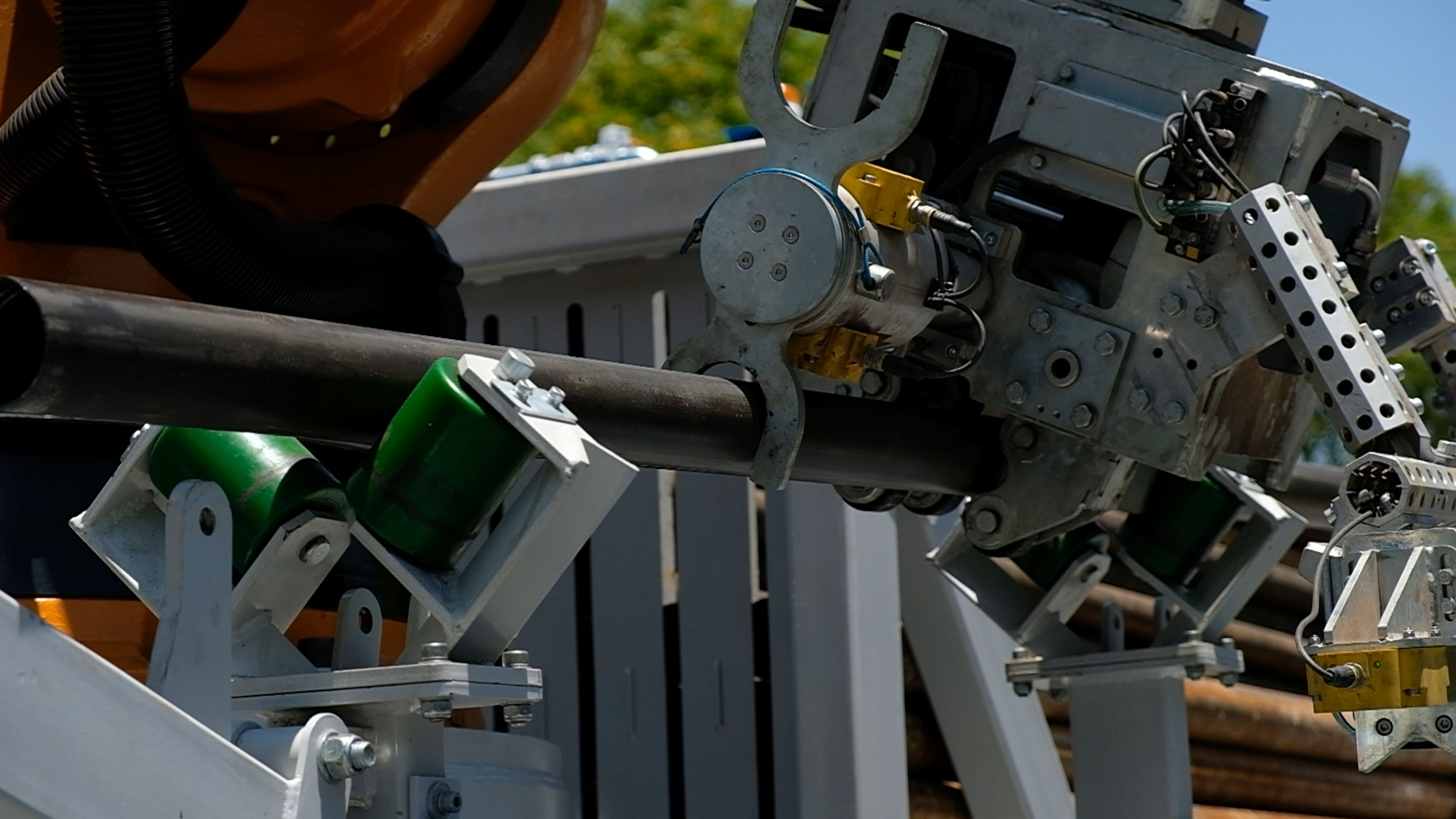 Frame grab 25 from Hall Core Drilling's drill-core bot test sequence at SAR Electronics, Pretoria